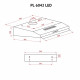 Витяжка плоска Perfelli PL 6042 W LED - зображення 11