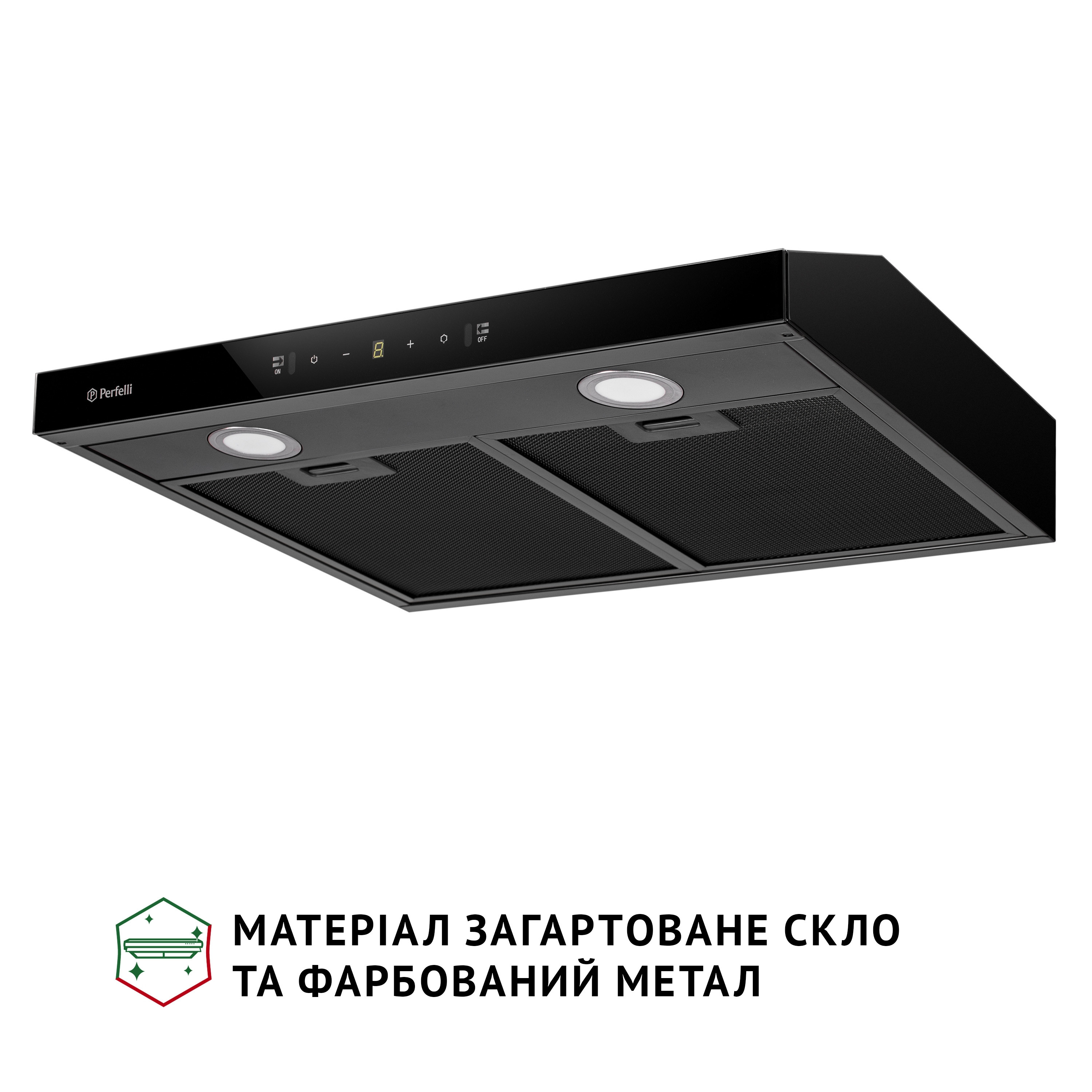Витяжка плоска Perfelli RINCI 6CWB NERO - зображення 3
