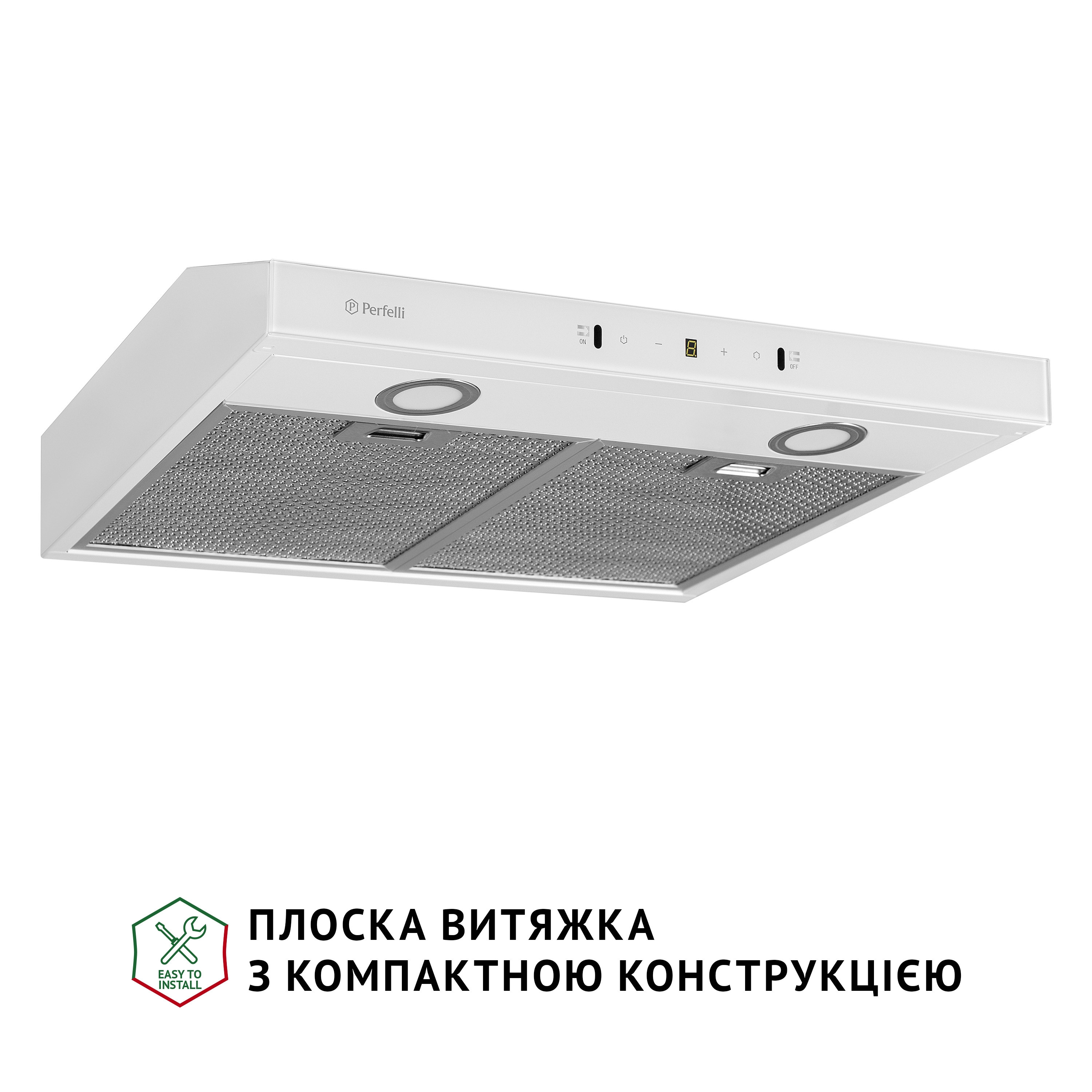 Витяжка плоска Perfelli RINCI 6CWX BIANCO - зображення 2