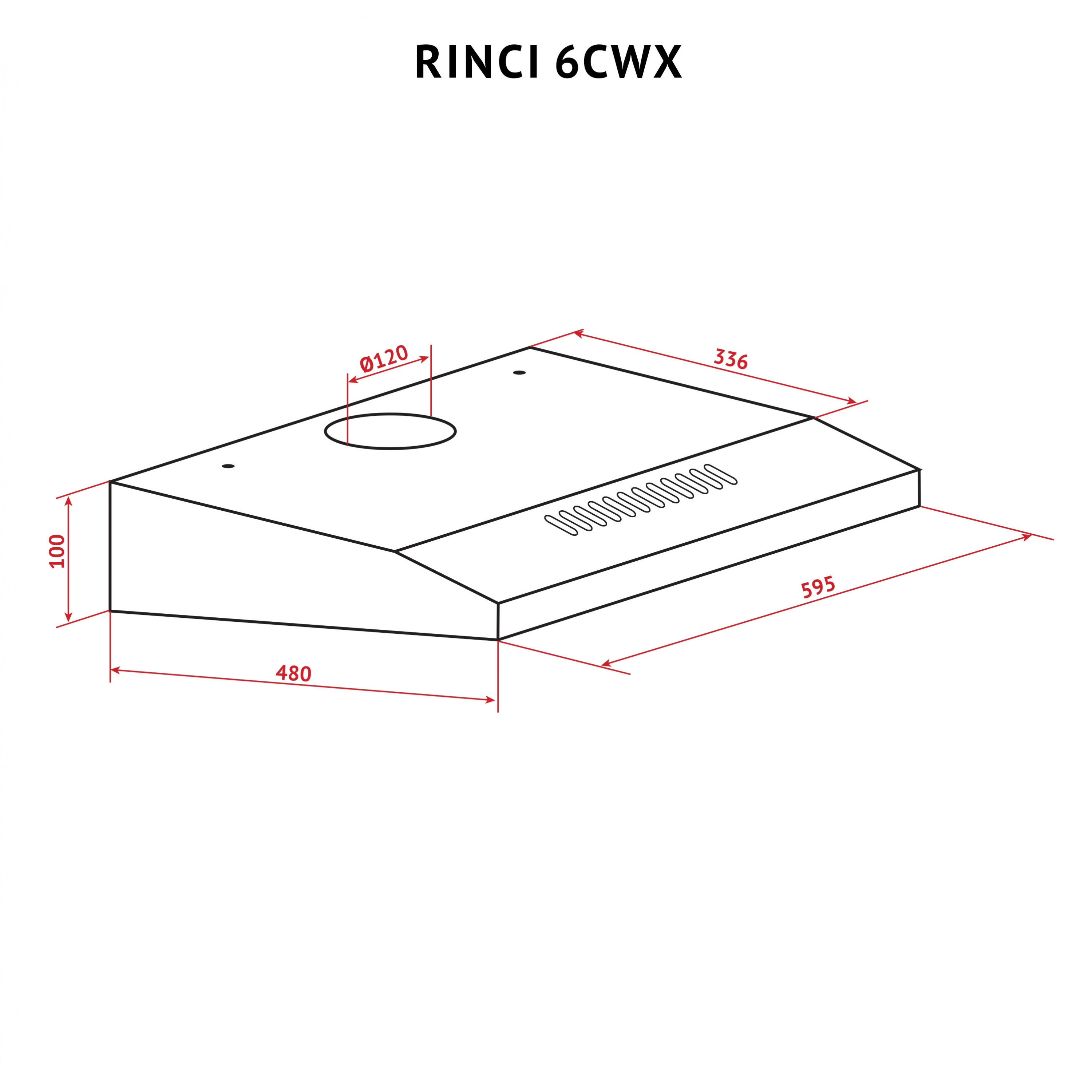 Витяжка плоска Perfelli RINCI 6CWX INOX - зображення 11