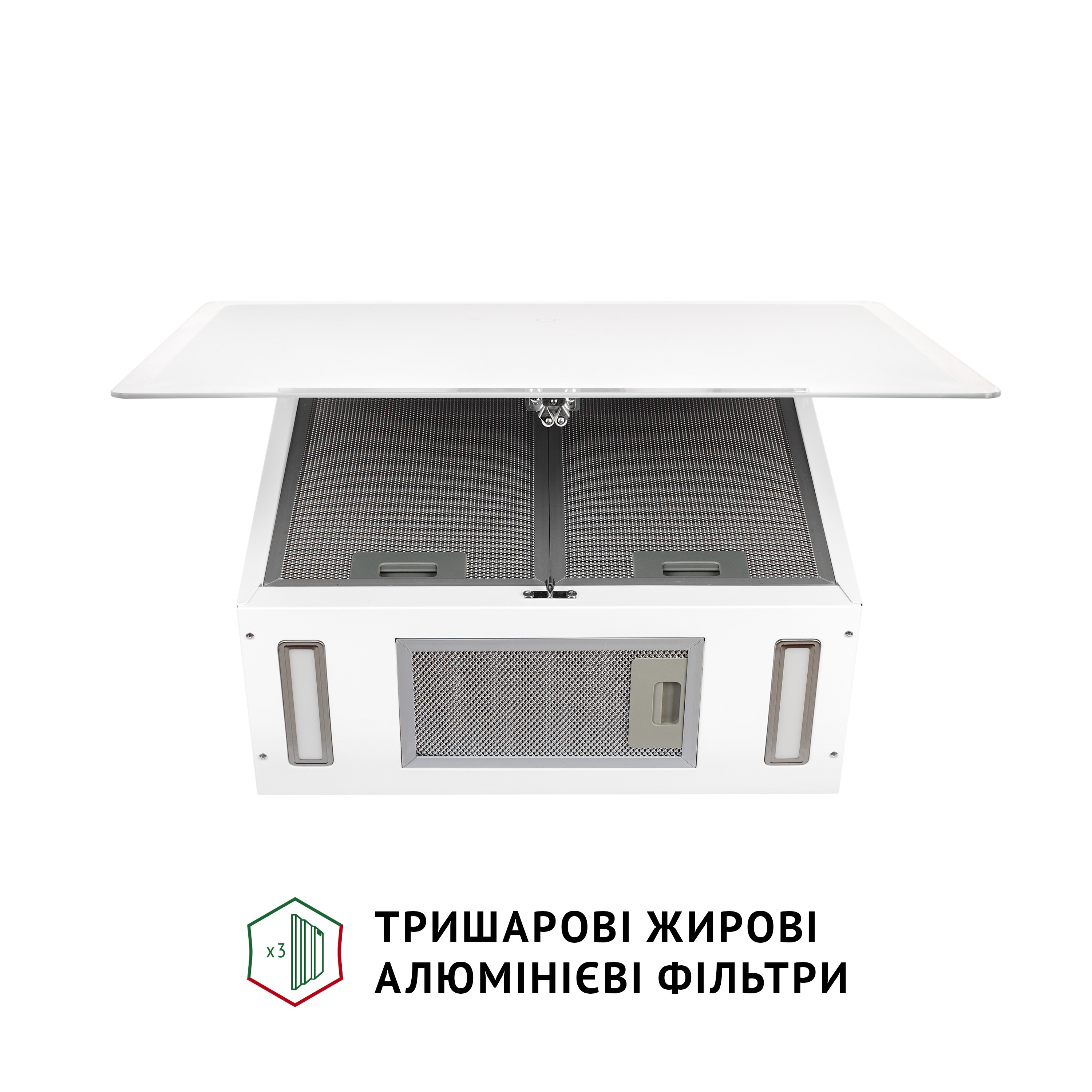 Витяжка декоративна похила Perfelli RIVA BIANCA - зображення 10