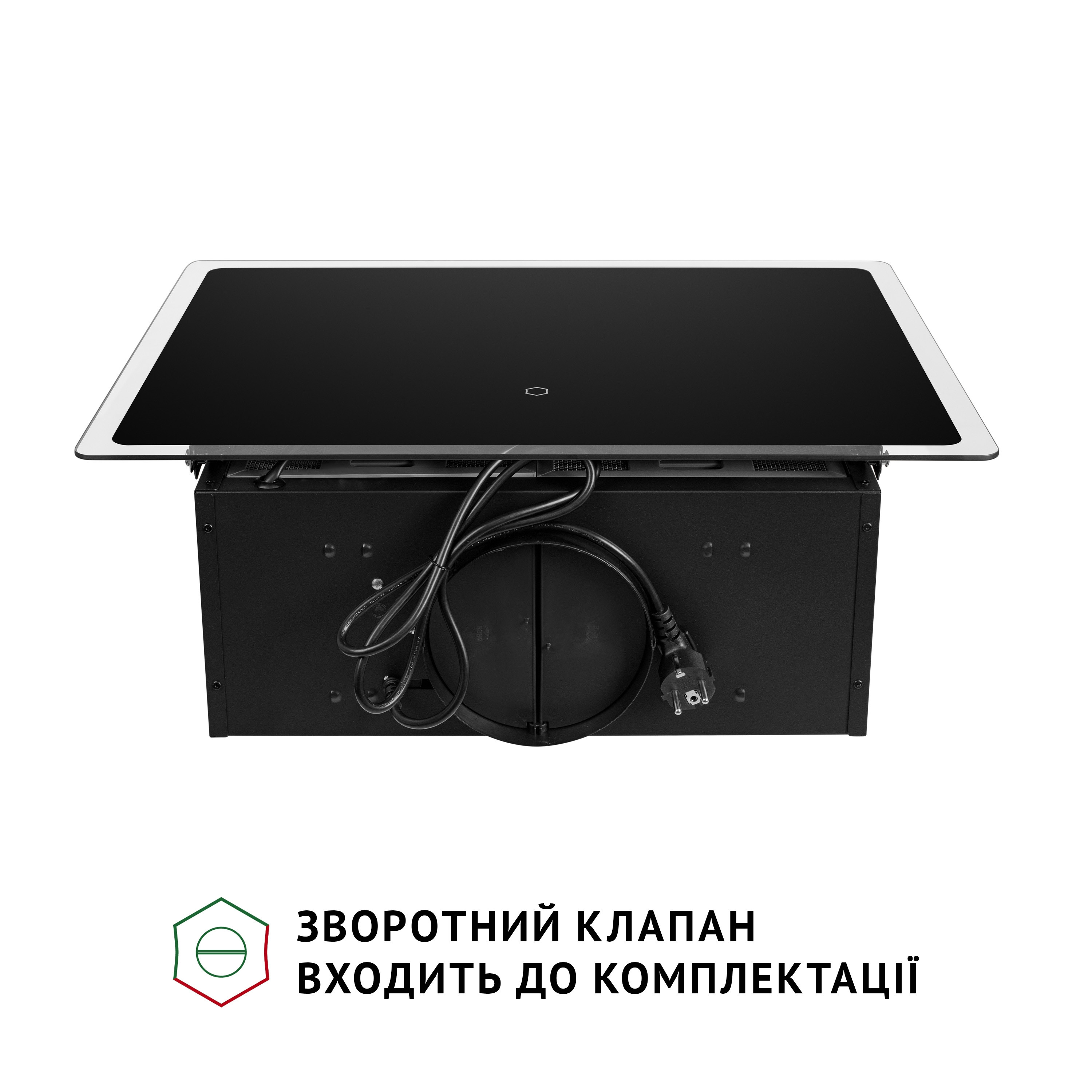 Витяжка декоративна похила Perfelli RIVA NERO - зображення 12