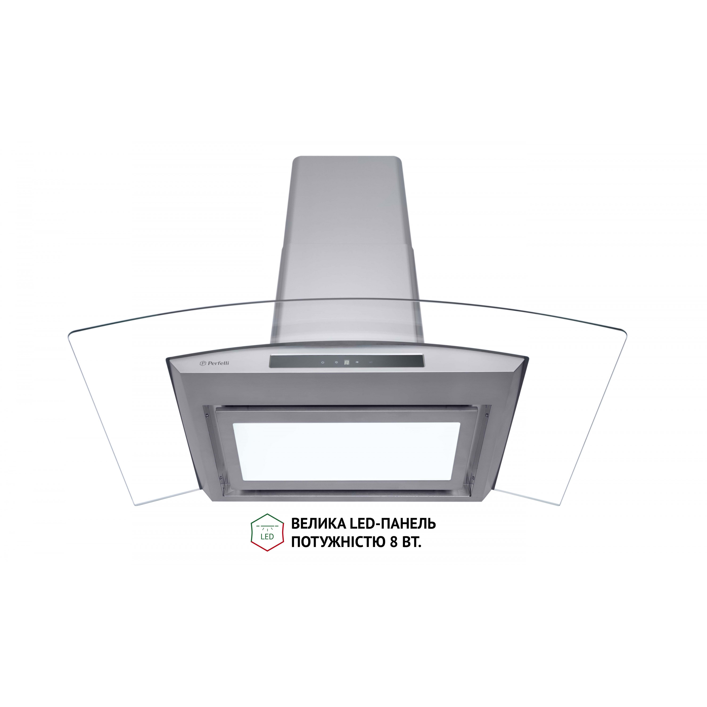 Витяжка декоративна зі склом Perfelli TG 9635 I 1000 LED - зображення 4