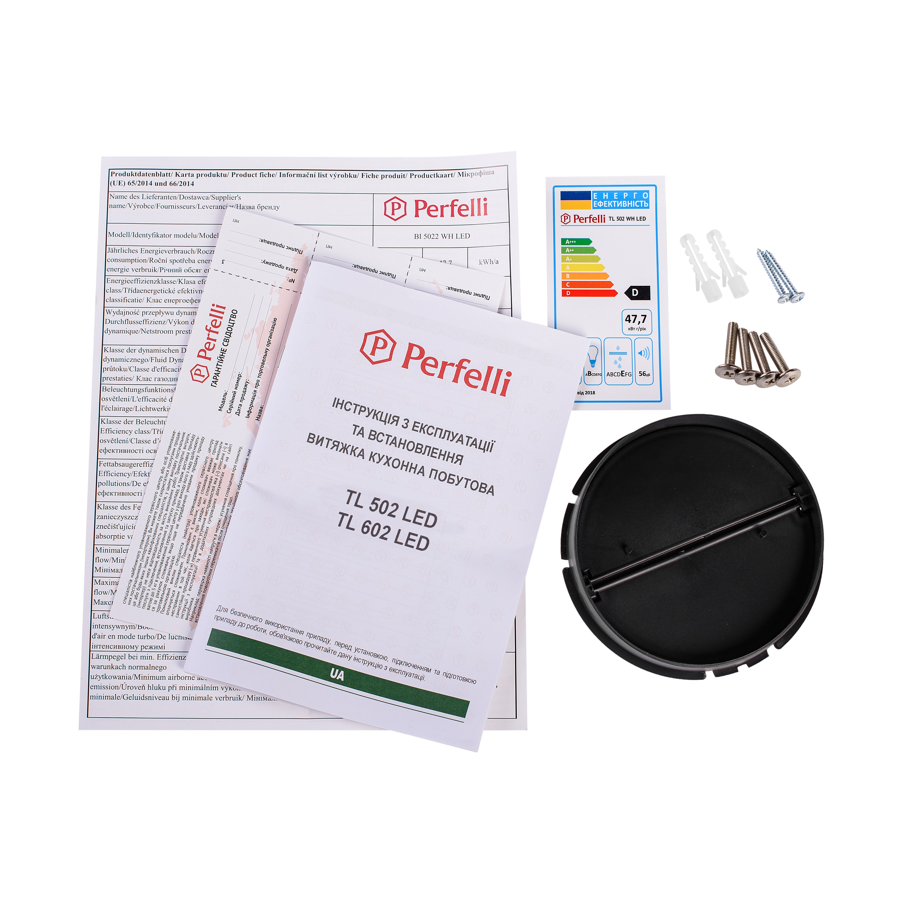Вытяжка телескопическая Perfelli TL 502 WH LED - зображення 11
