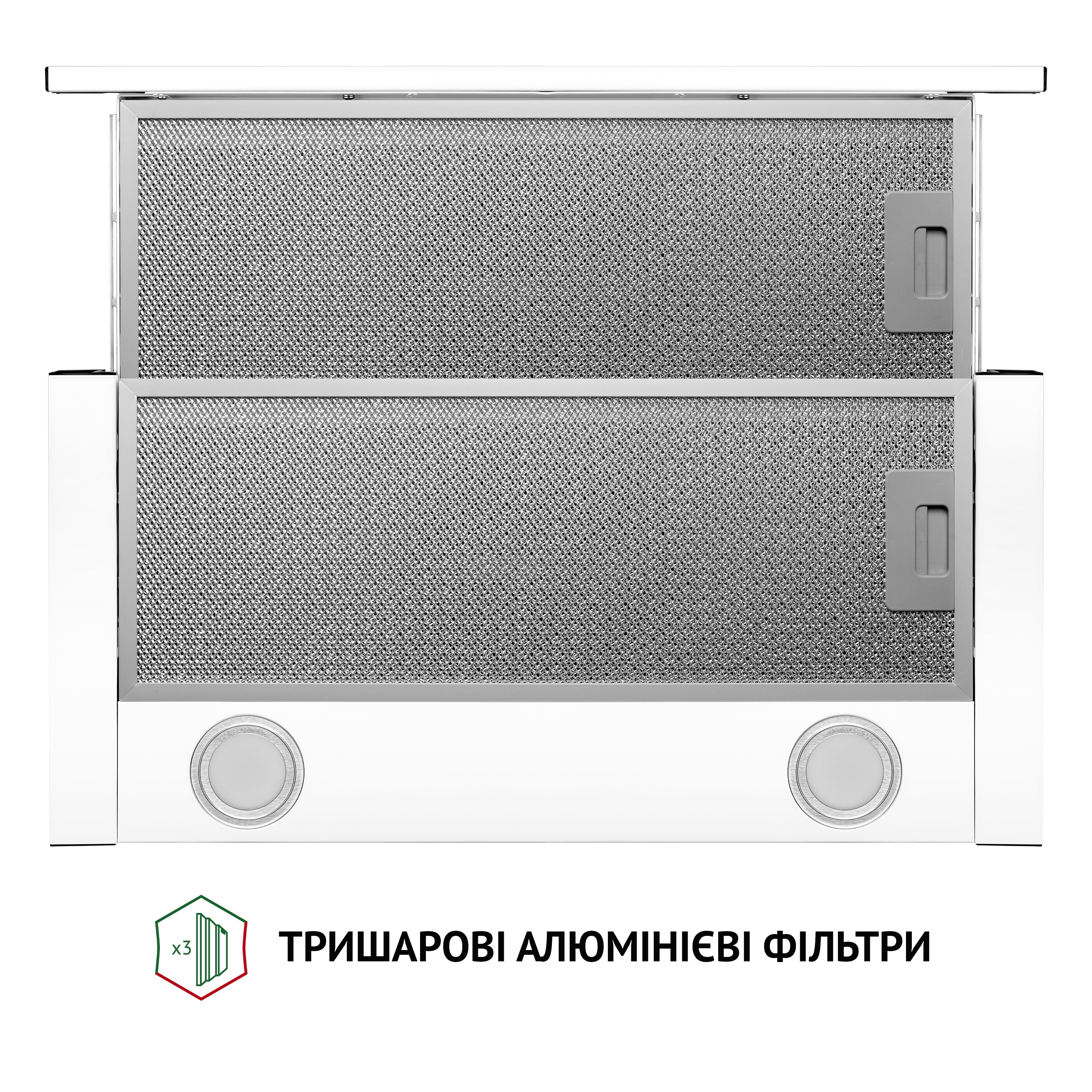 Витяжка телескопічна Perfelli TL 6212 WH 700 LED - зображення 7
