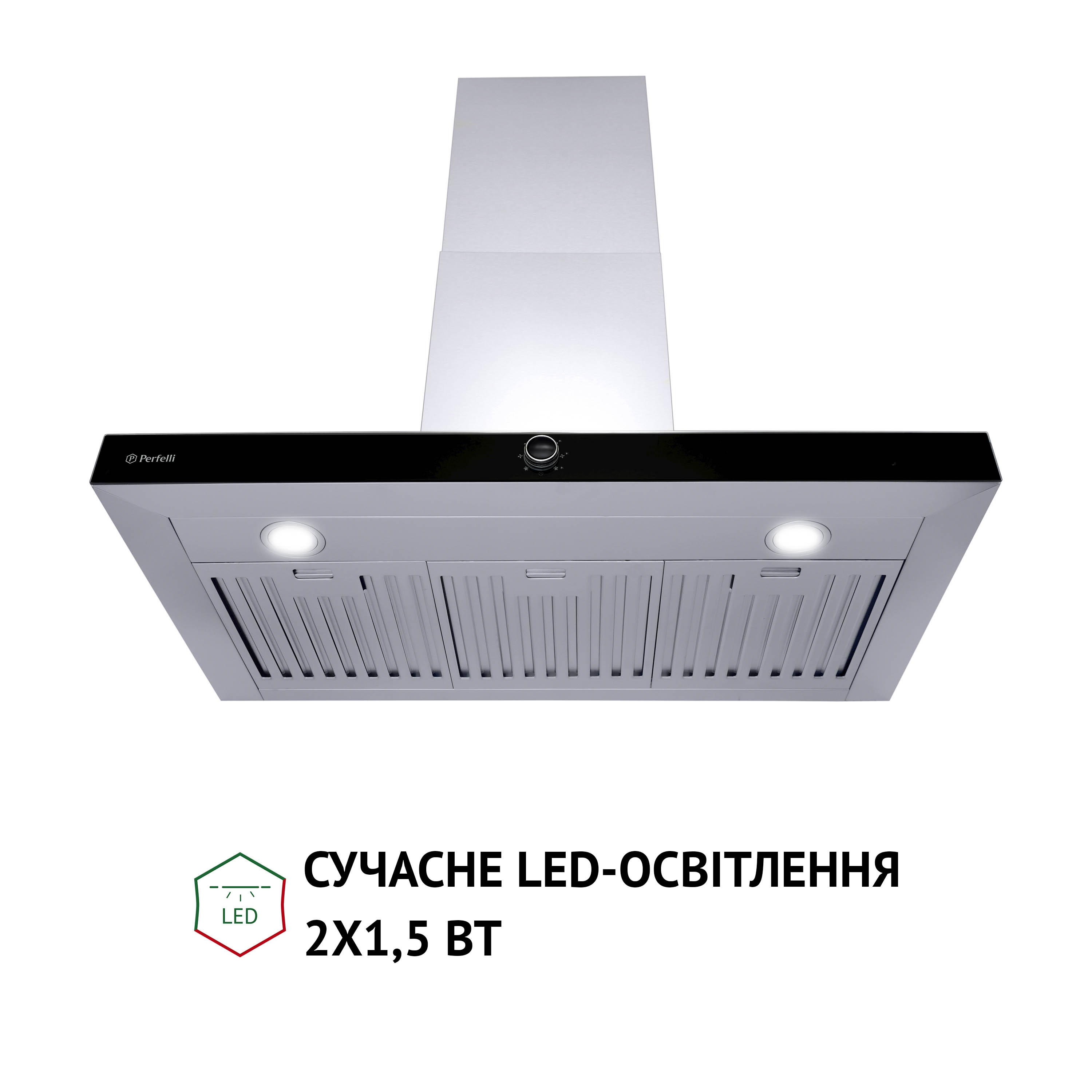 Витяжка декоративна Т-подібна Perfelli TM 9642 I/BL 1000 LED - зображення 3