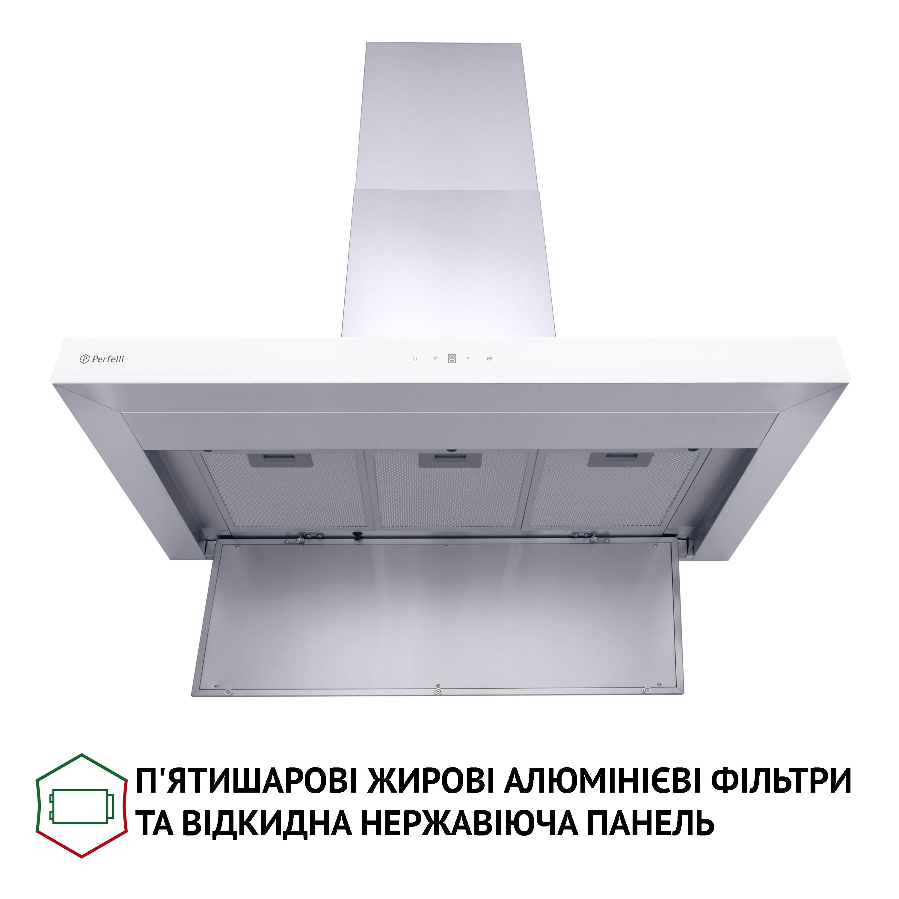 Perfelli 5902767157513 - зображення 6 Вытяжка декоративная Т-образная Perfelli TS 9635 I/WH 1000 LED - зображення 6