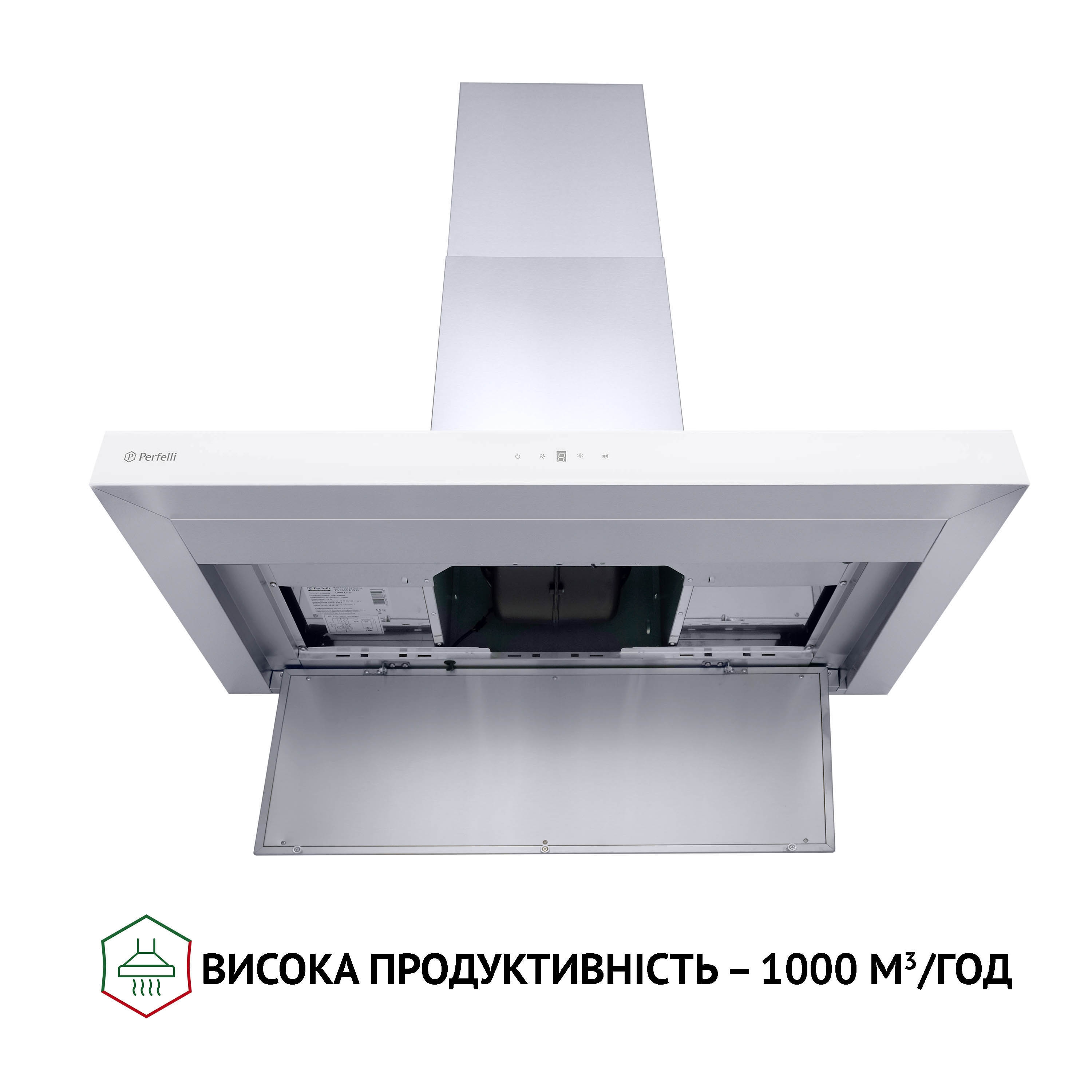 Perfelli 5902767157513 - зображення 7 Вытяжка декоративная Т-образная Perfelli TS 9635 I/WH 1000 LED - зображення 7