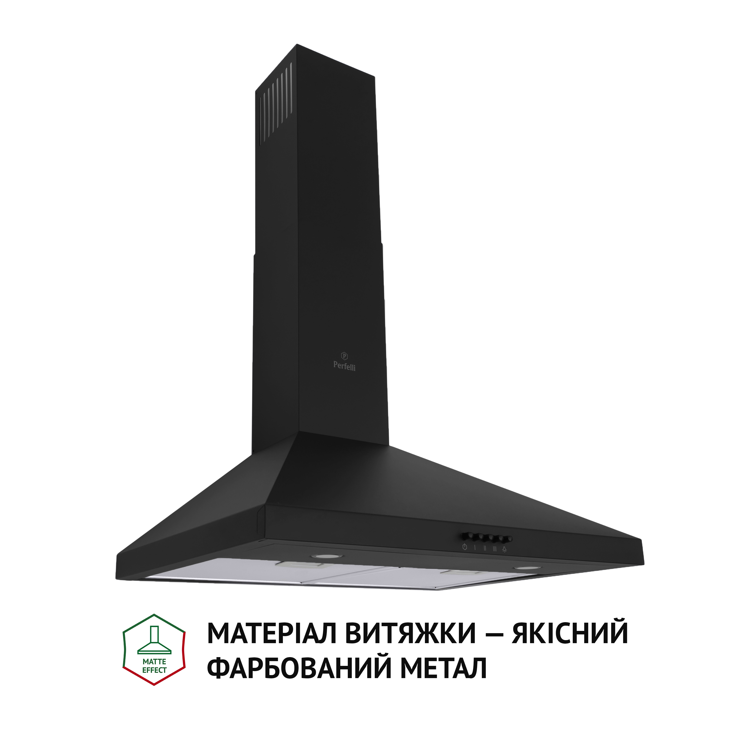 Perfelli 5902767158770 - зображення 2 Вытяжка купольная PERFELLI K 6402 BL 850 LED - зображення 2