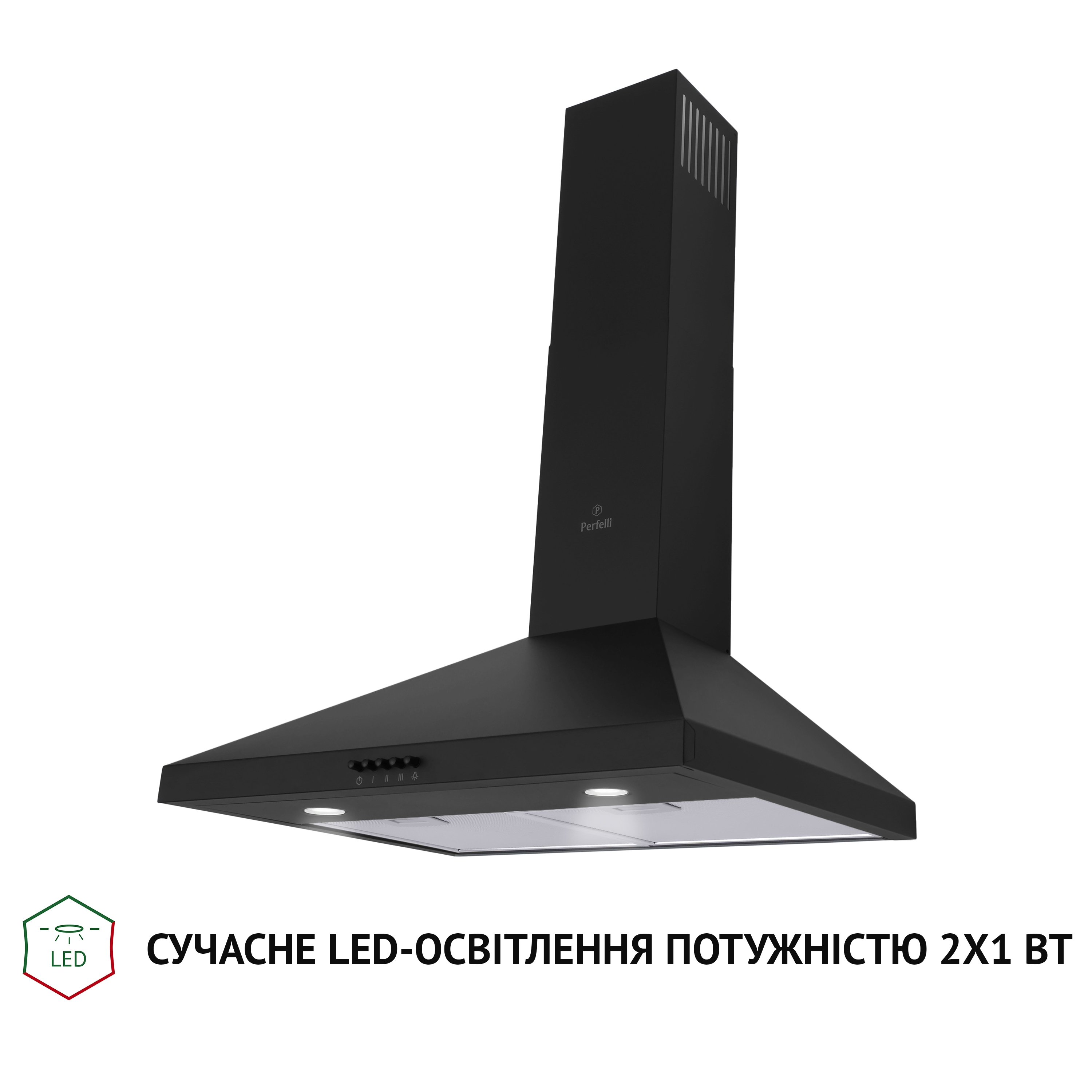 Perfelli 5902767158770 - зображення 3 Вытяжка купольная PERFELLI K 6402 BL 850 LED - зображення 3