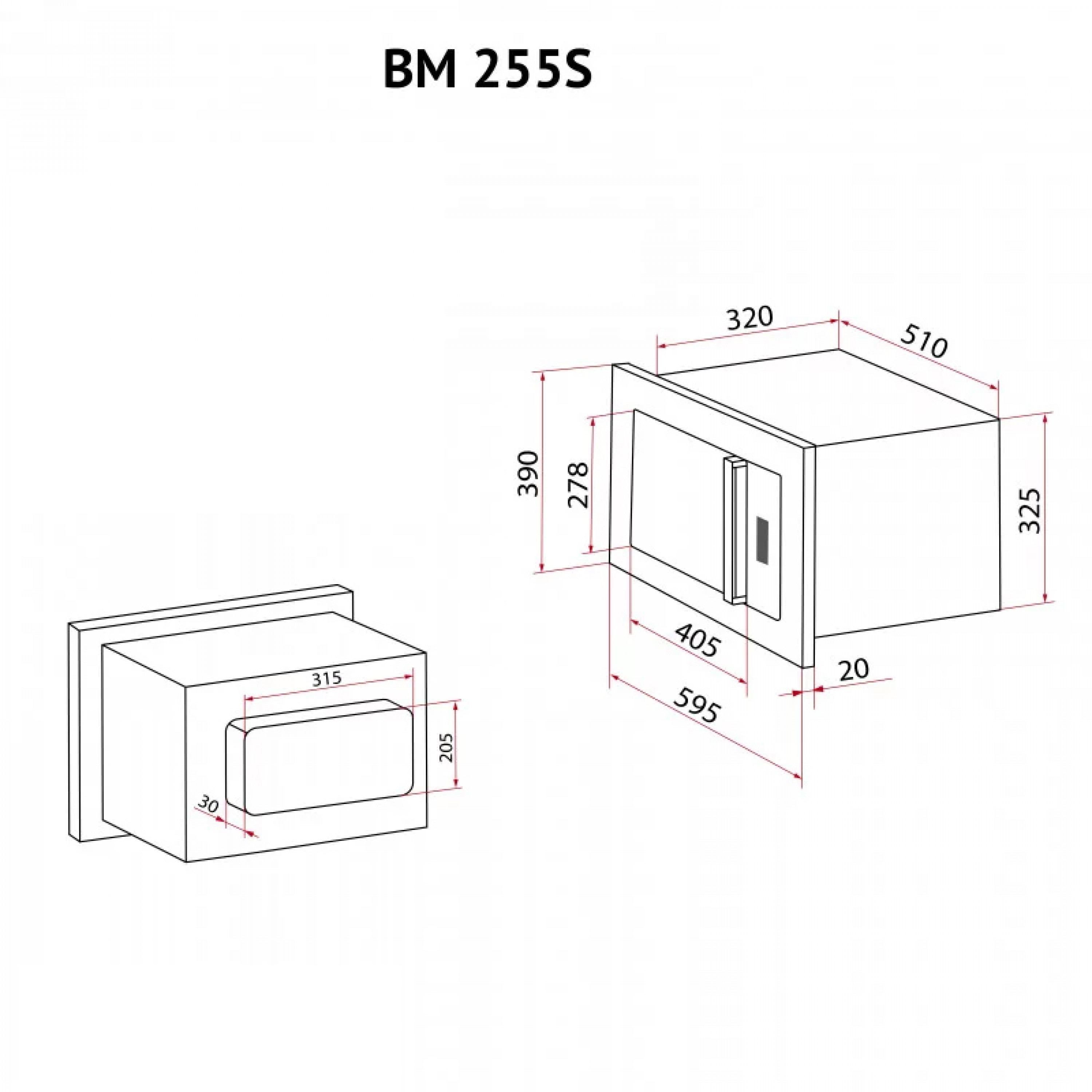 Полновстроенная микроволновка Perfelli BM 255S GLB - зображення 17