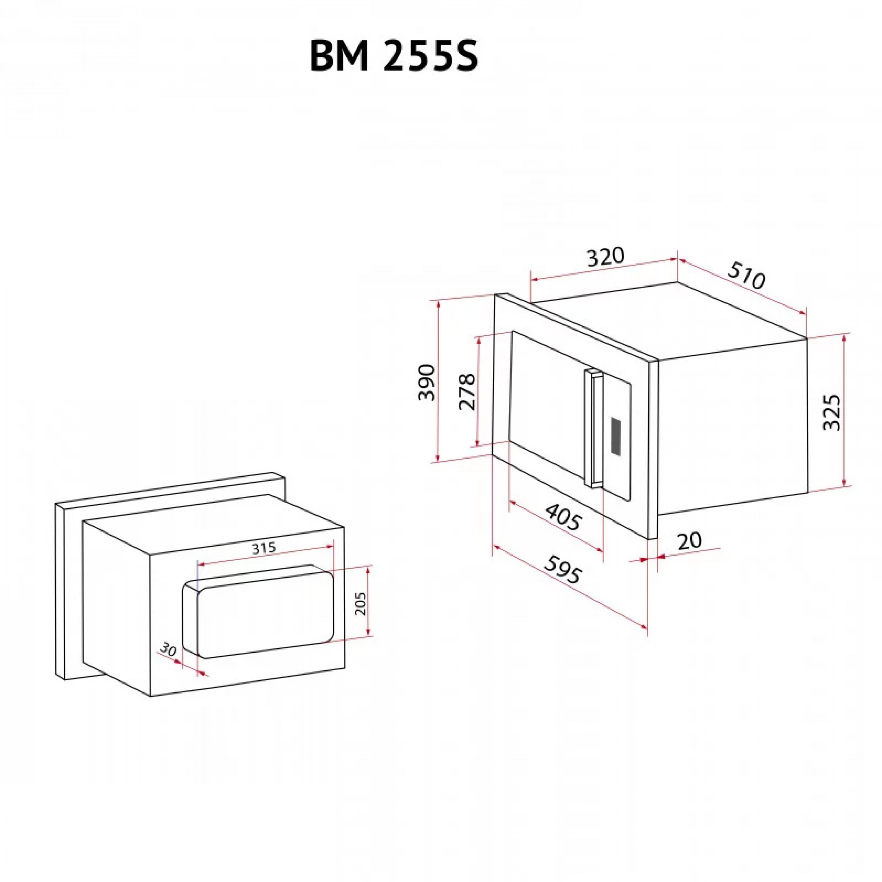 Полновстроенная микроволновая печь Perfelli BM 255S GLW - зображення 17