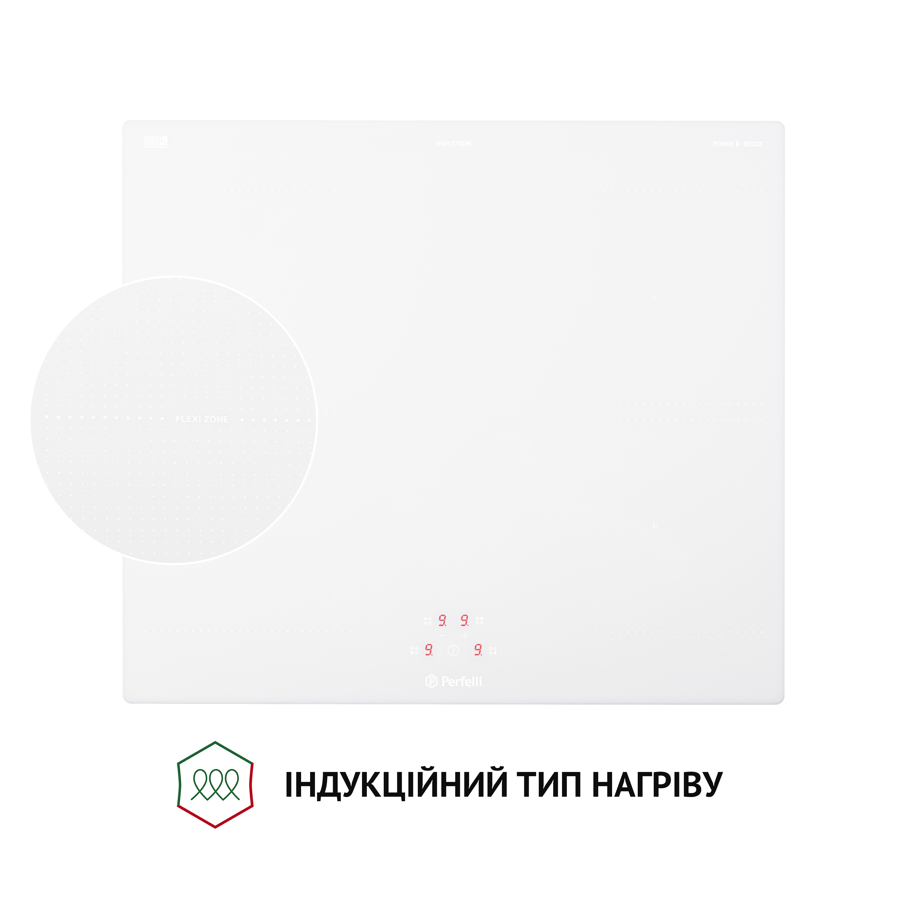 Поверхня індукційна Perfelli HI 674 WH - зображення 7