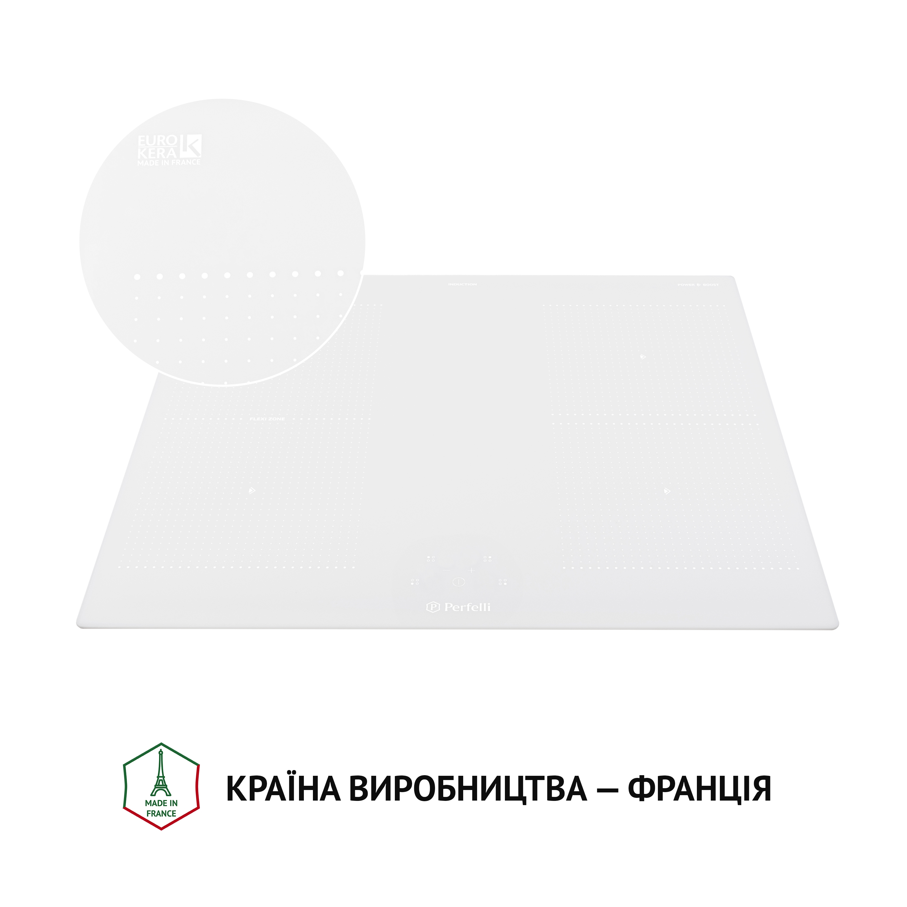 Поверхня індукційна Perfelli HI 674 WH - зображення 8