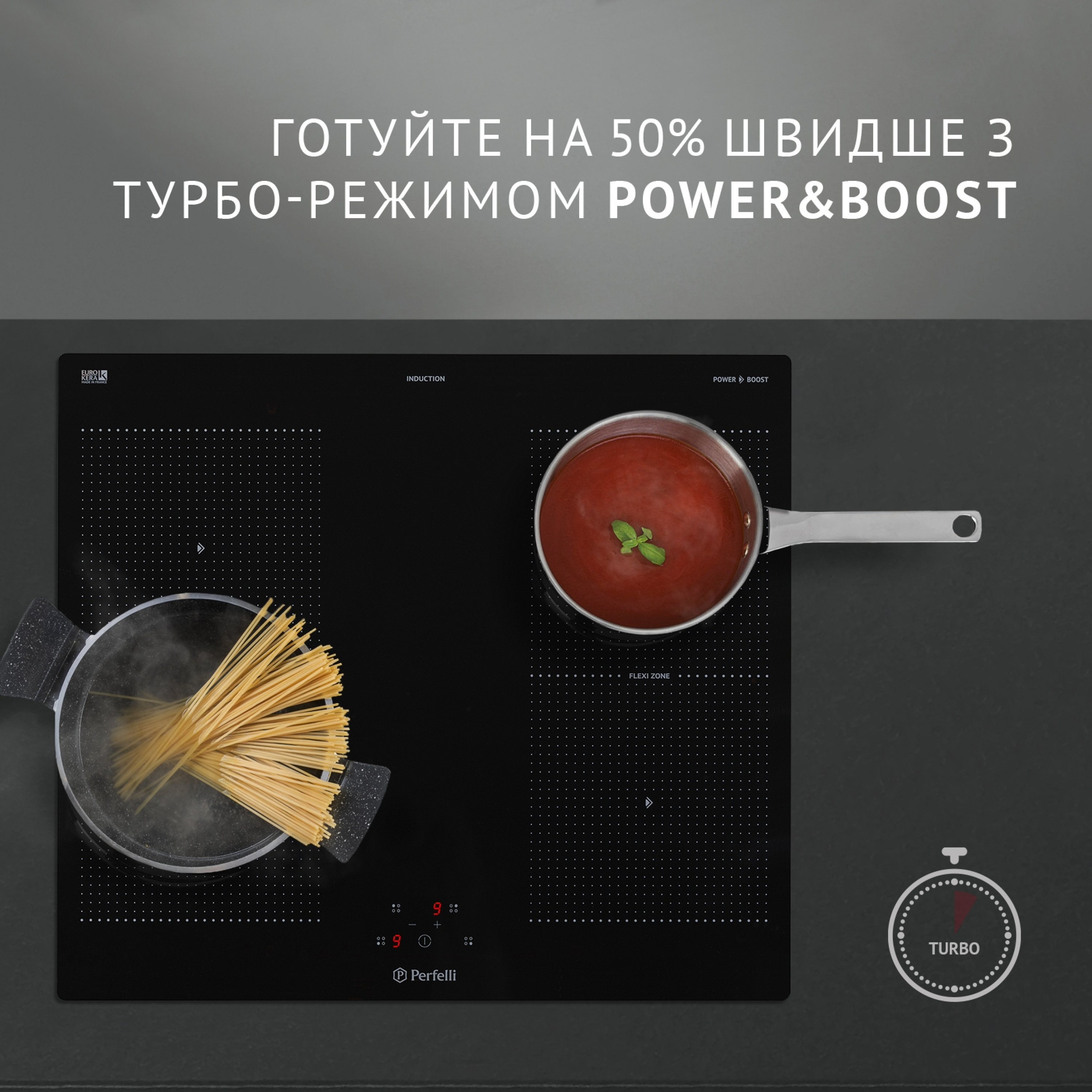 Поверхня індукційна Perfelli HI 684 BL - зображення 5