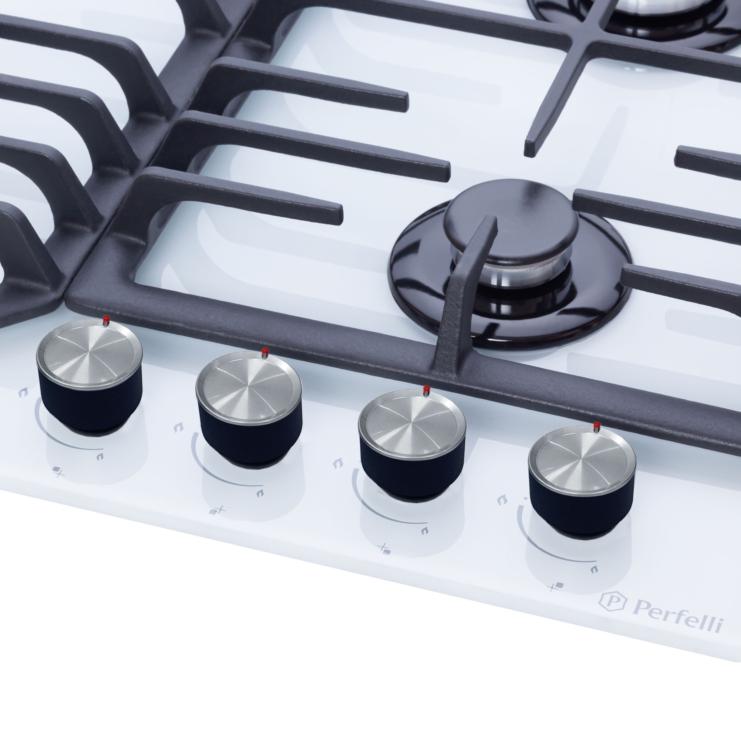 Поверхность газовая на стекле Perfelli DIAMOND G69C BIANCO - зображення 3