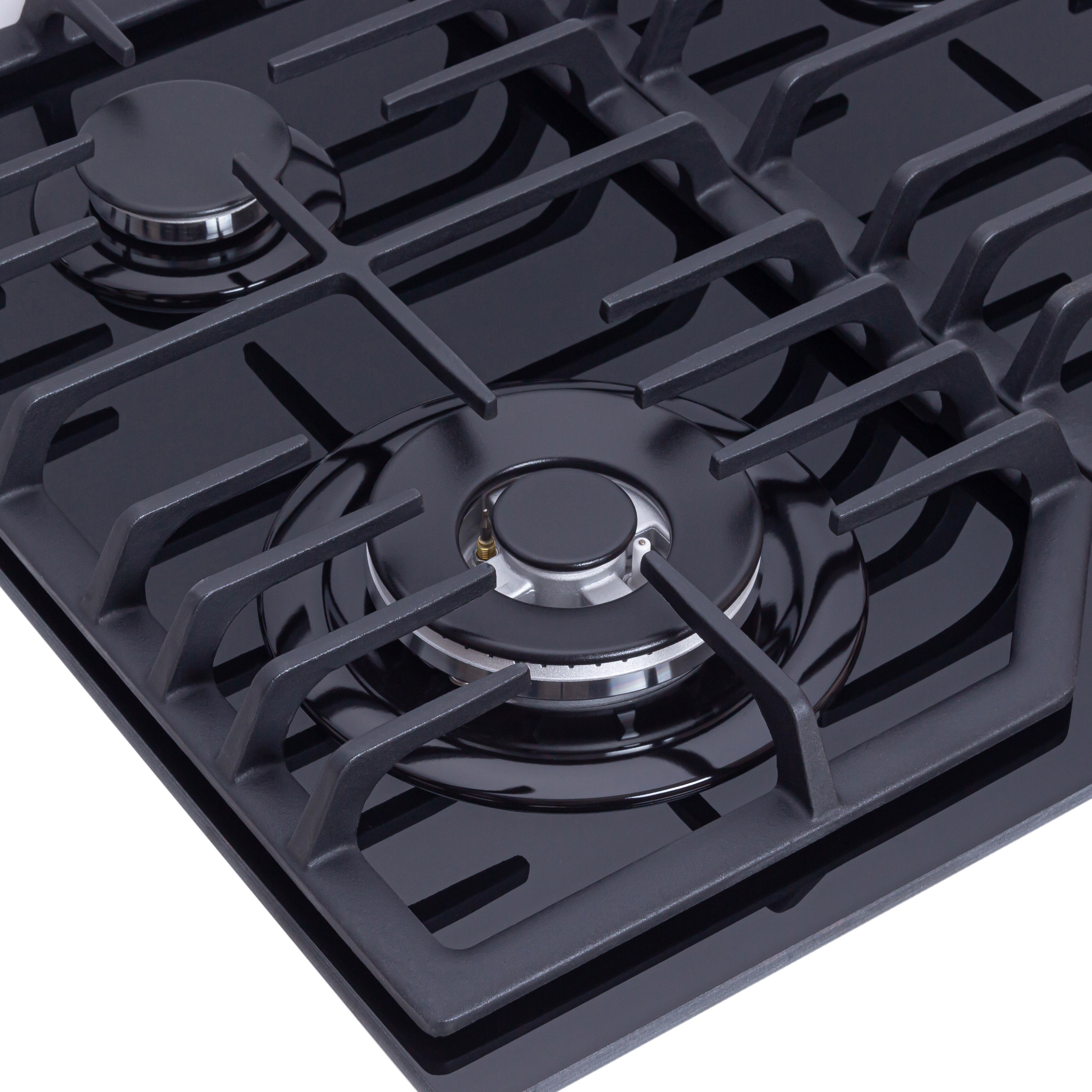 Поверхность газовая на стекле Perfelli DIAMOND GW69C NERO - зображення 5