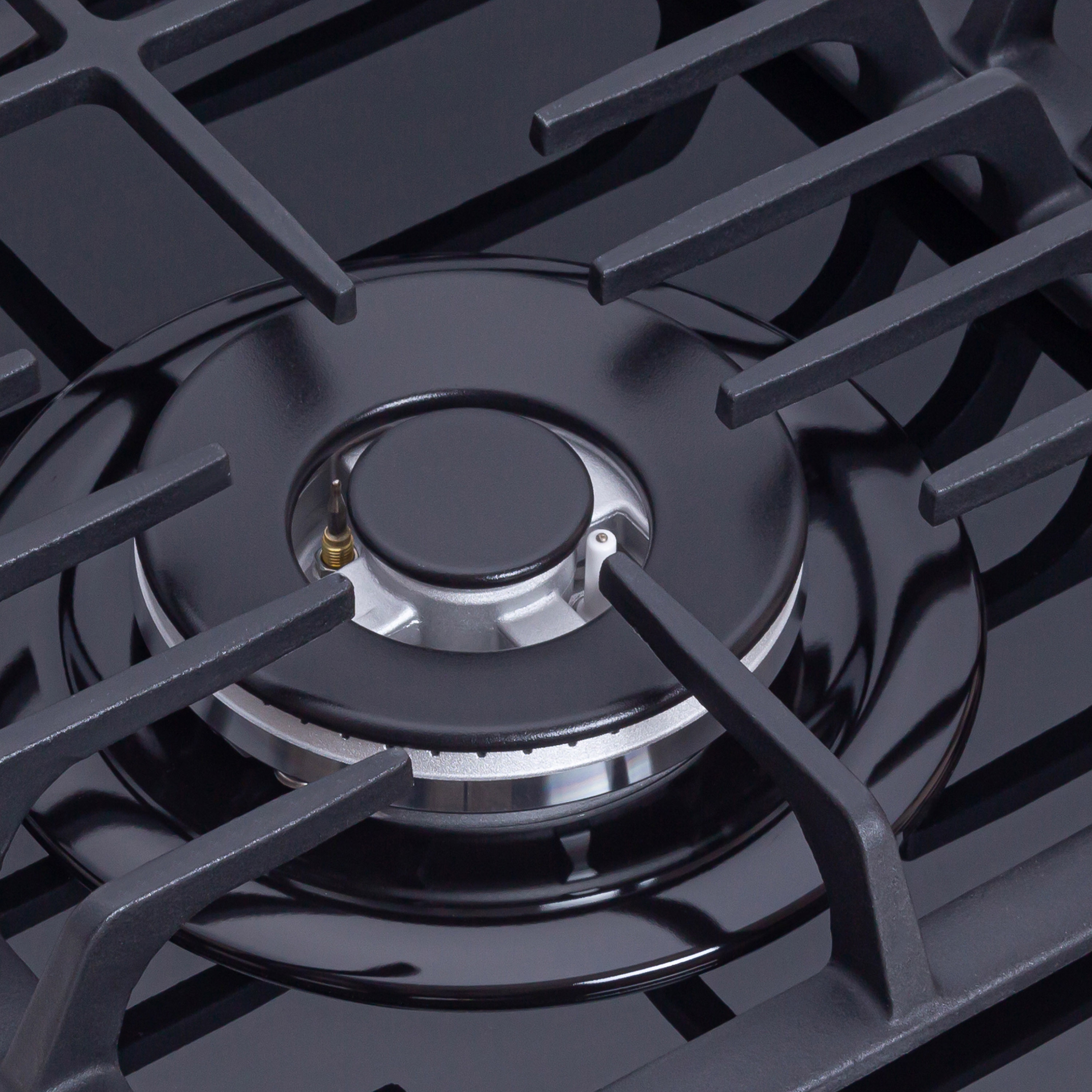 Поверхность газовая на стекле Perfelli DIAMOND GW69C NERO - зображення 6