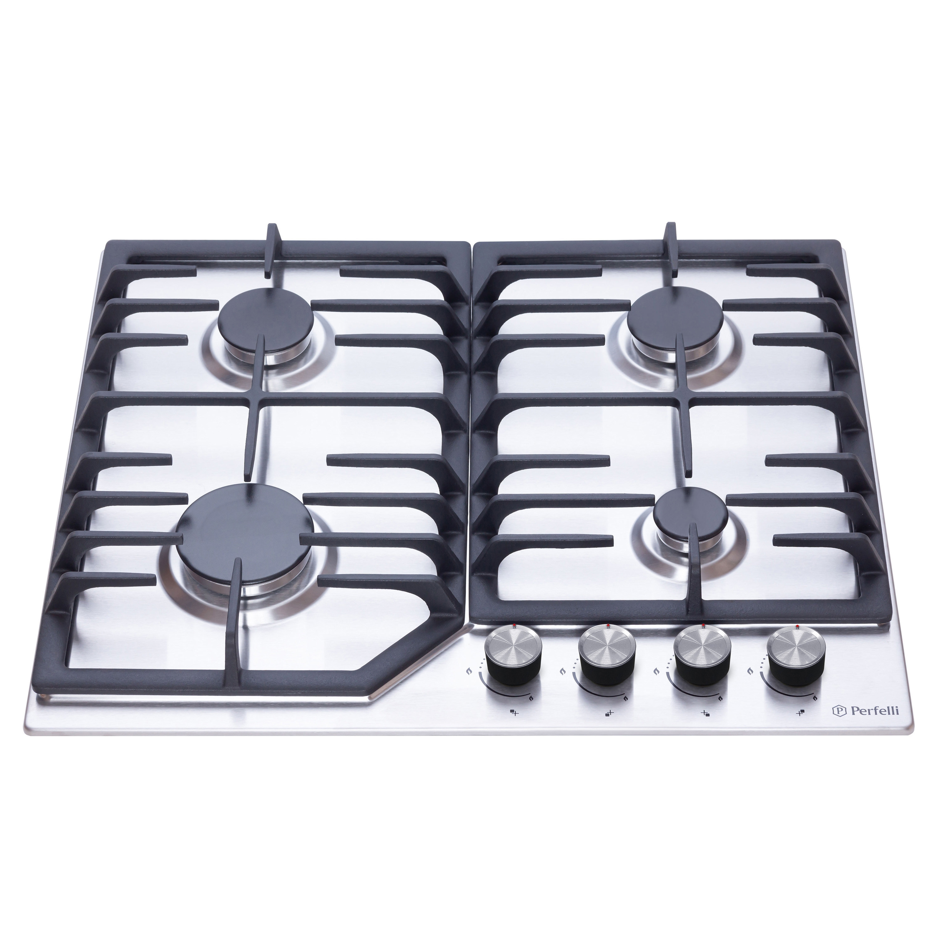 Perfelli 5905563500880 - зображення 2 Поверхня газова на металі Perfelli DIAMOND M69C INOX - зображення 2