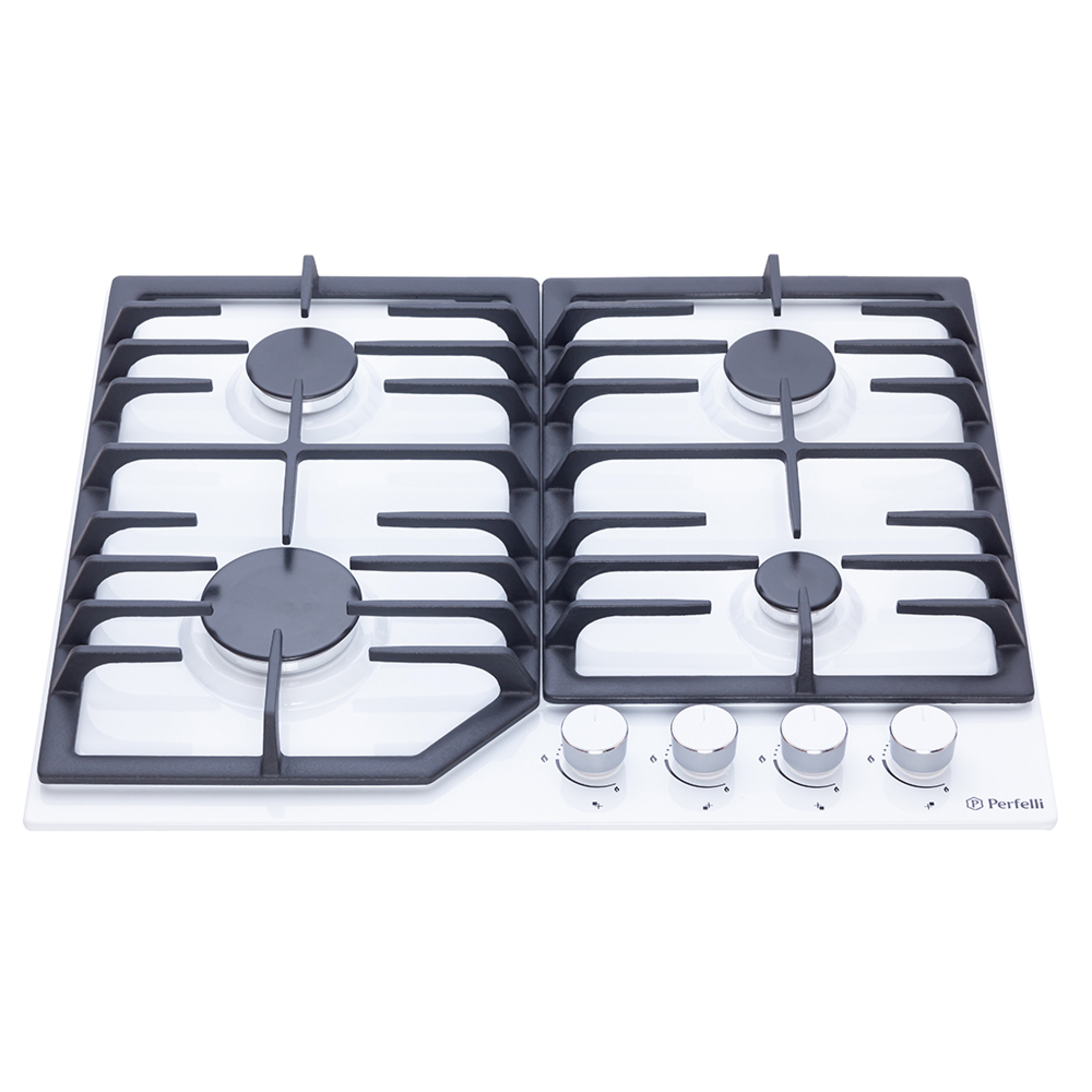 Perfelli 5902767156400 - зображення 2 Поверхня газова на металі Perfelli HGM 61494 WH - зображення 2