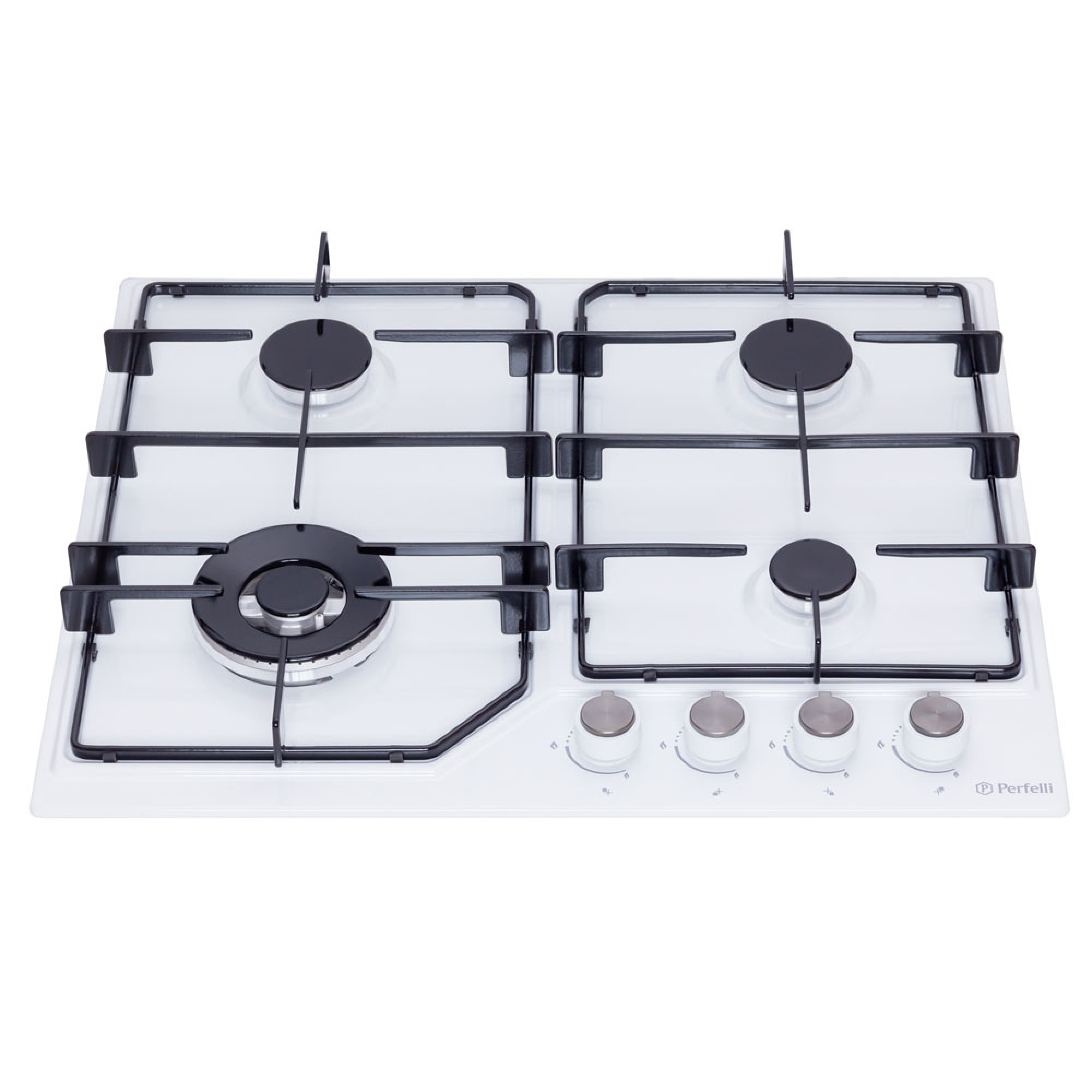Поверхня газова на металі Perfelli HGM 61614 WH - зображення 2