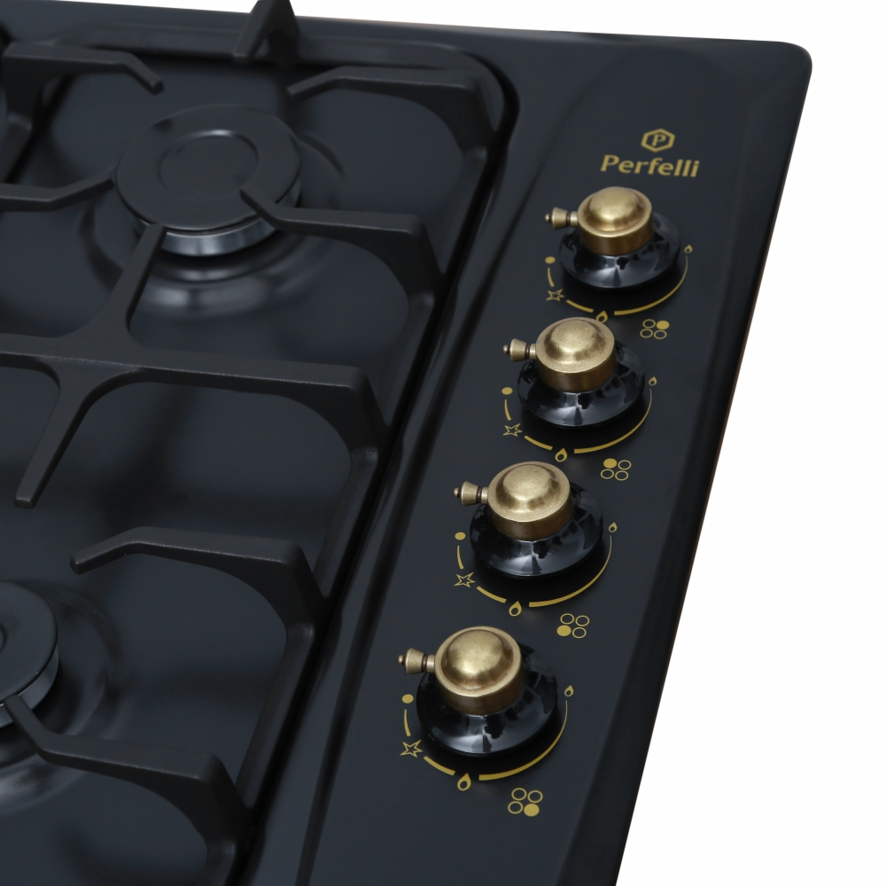 Поверхность газовая на металле Perfelli HGM 61924 BL RETRO - зображення 4