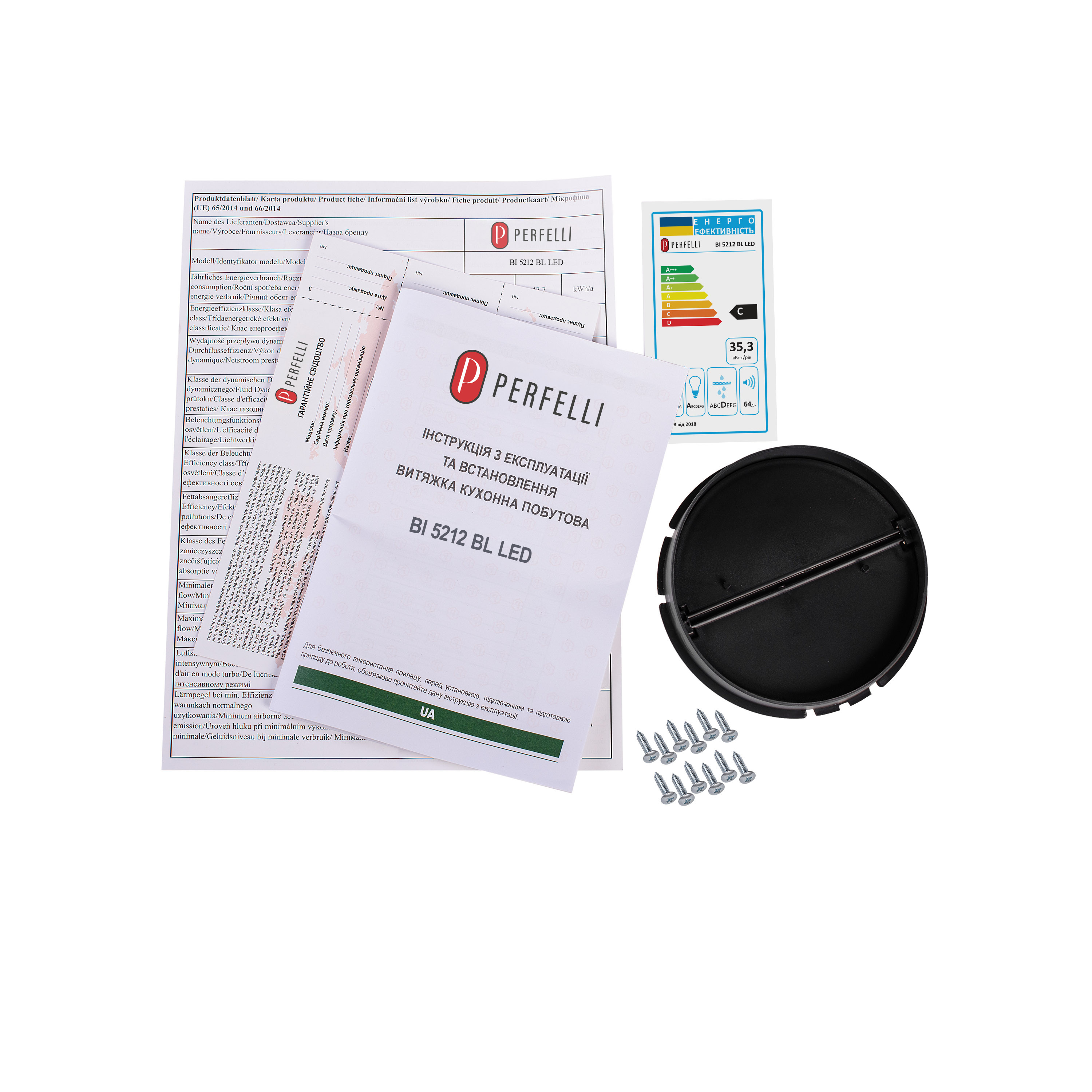 Perfelli 5905563502518 - зображення 11 Витяжка повновбудована PERFELLI BI 5212 BL LED - зображення 11