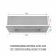 Витяжка повновбудована Perfelli BI 5252 I 700 LED - зображення 2