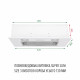 Витяжка повновбудована Perfelli BI 5252 WH 700 LED - зображення 2