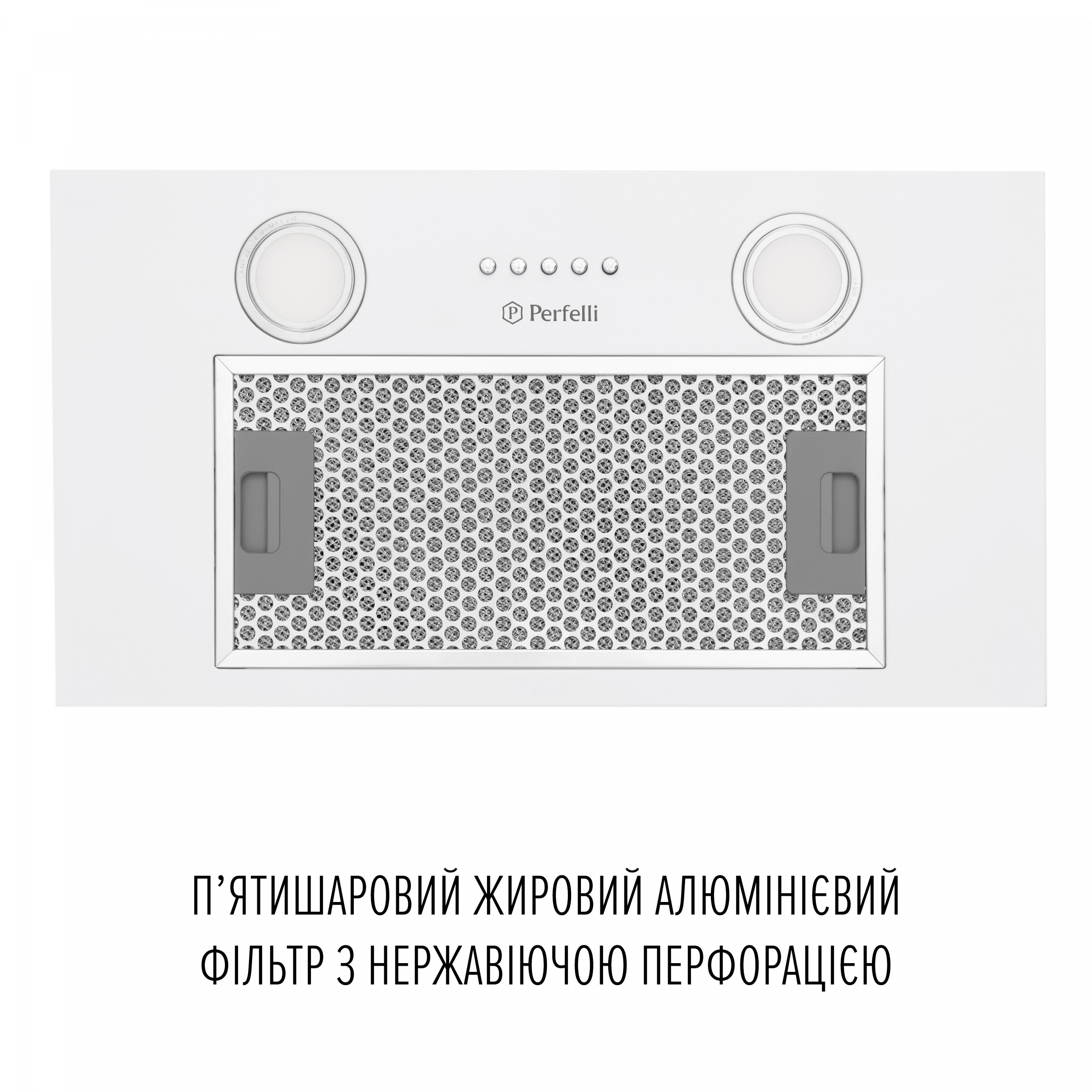 Витяжка повновбудована Perfelli BI 5252 WH 700 LED - зображення 6