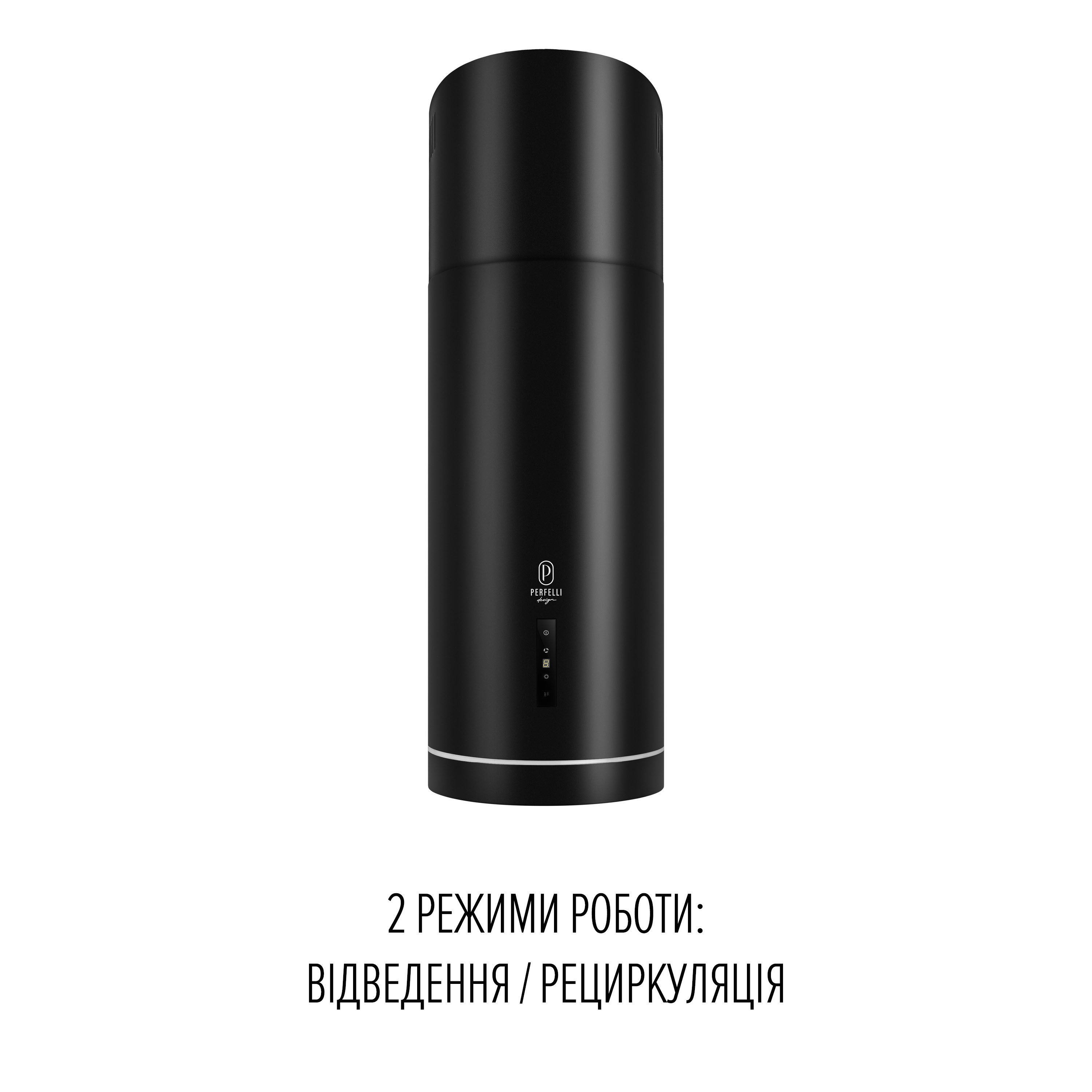 PERFELLI DESIGN 5905563501856 - зображення 8 Витяжка острівна PERFELLI DESIGN ISOLA 35 NERO SILENZIO - зображення 8
