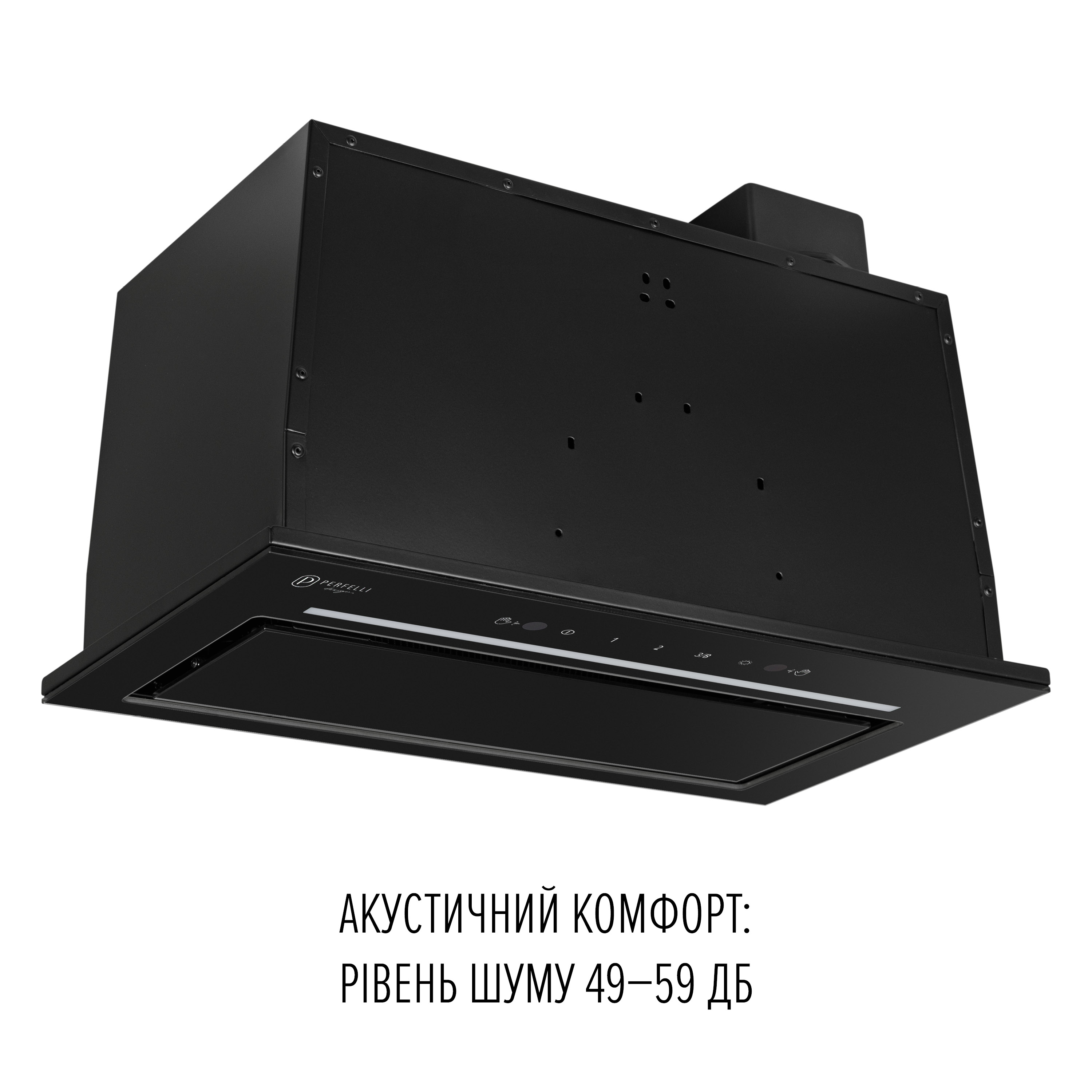 PERFELLI DESIGN 5905563502082 - зображення 10 Витяжка повновбудована PERFELLI DESIGN FILINI 5 NERO SILENZIO - зображення 10