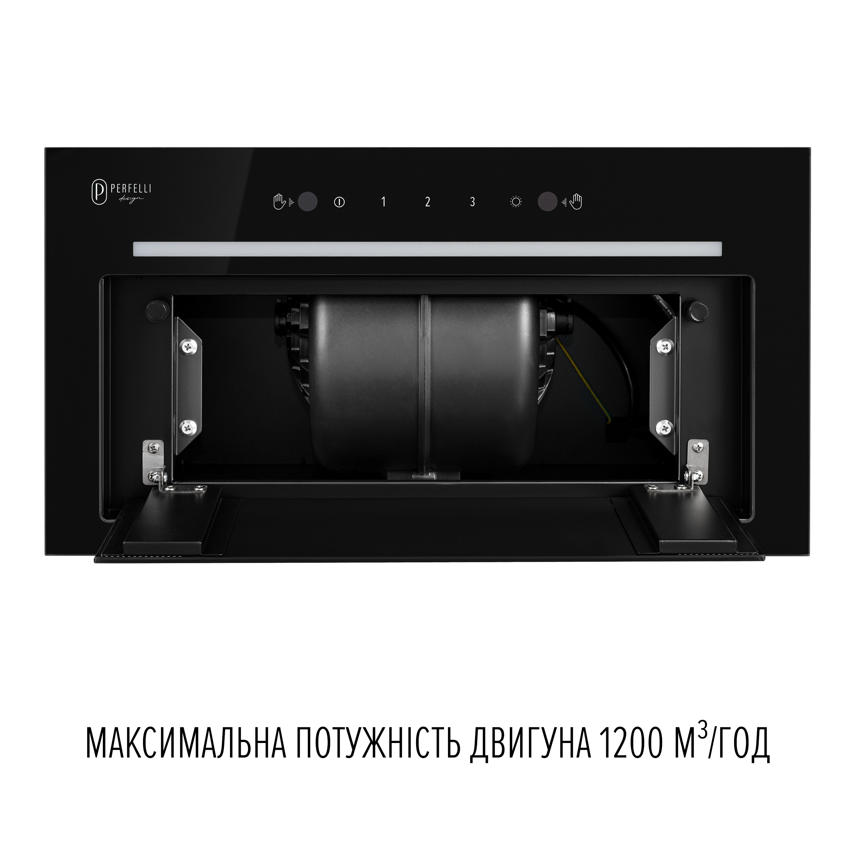 PERFELLI DESIGN 5905563502068 - зображення 4 Вытяжка полновстраиваемая PERFELLI DESIGN FILINI 5 NERO - зображення 4