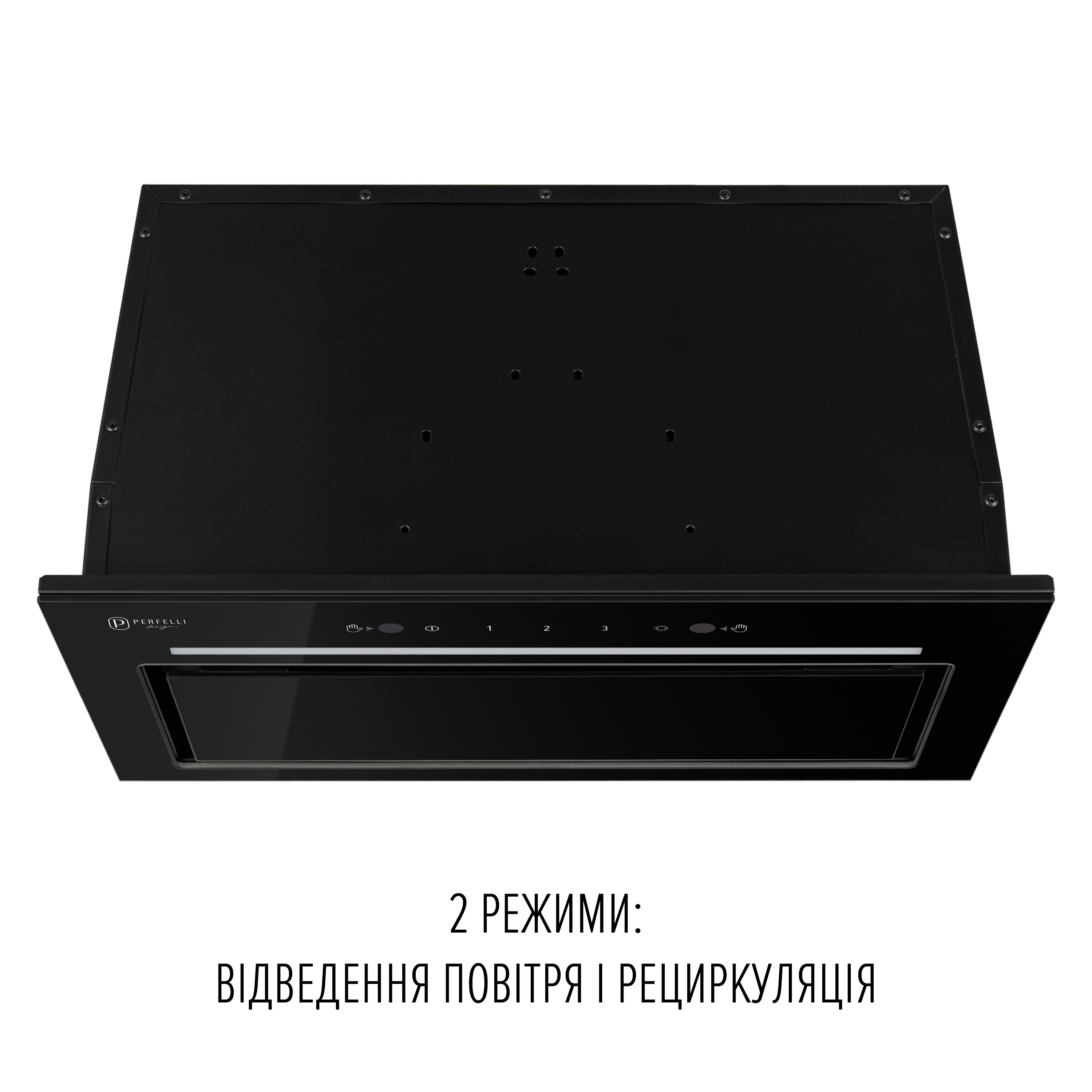 PERFELLI DESIGN 5905563502068 - зображення 9 Вытяжка полновстраиваемая PERFELLI DESIGN FILINI 5 NERO - зображення 9