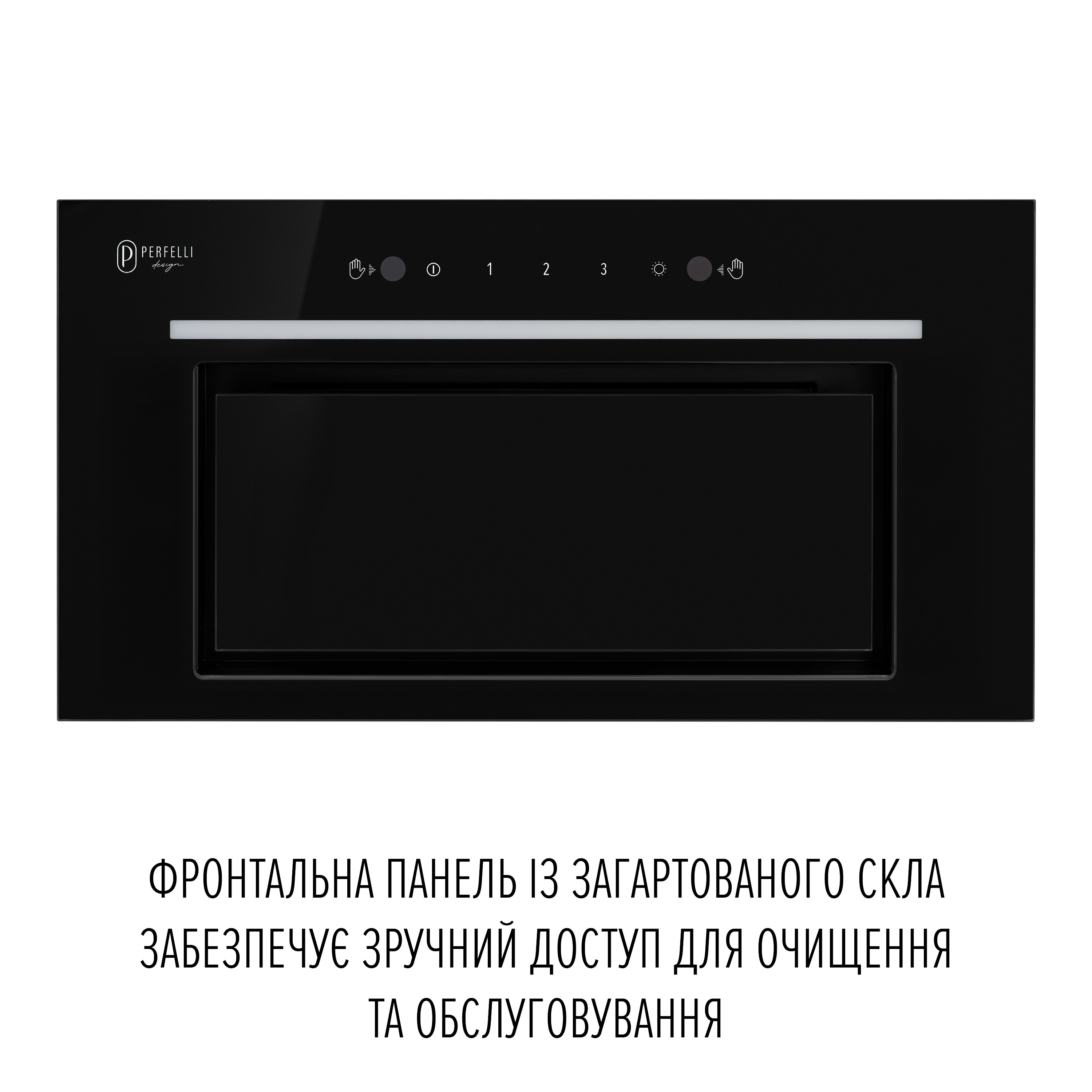 PERFELLI DESIGN 5905563502167 - зображення 2 Витяжка повновбудована PERFELLI DESIGN FILINI 6 NERO - зображення 2