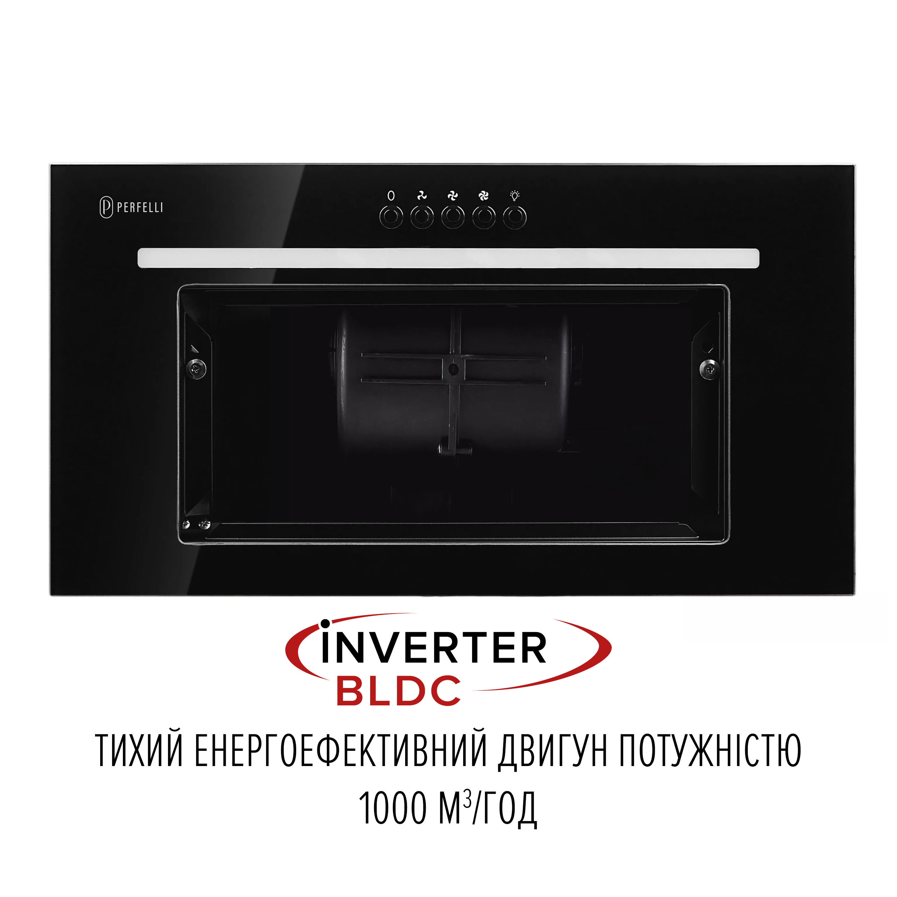 Витяжка повновбудована PERFELLI LIA 5 NM NERO SILENZIO - зображення 5