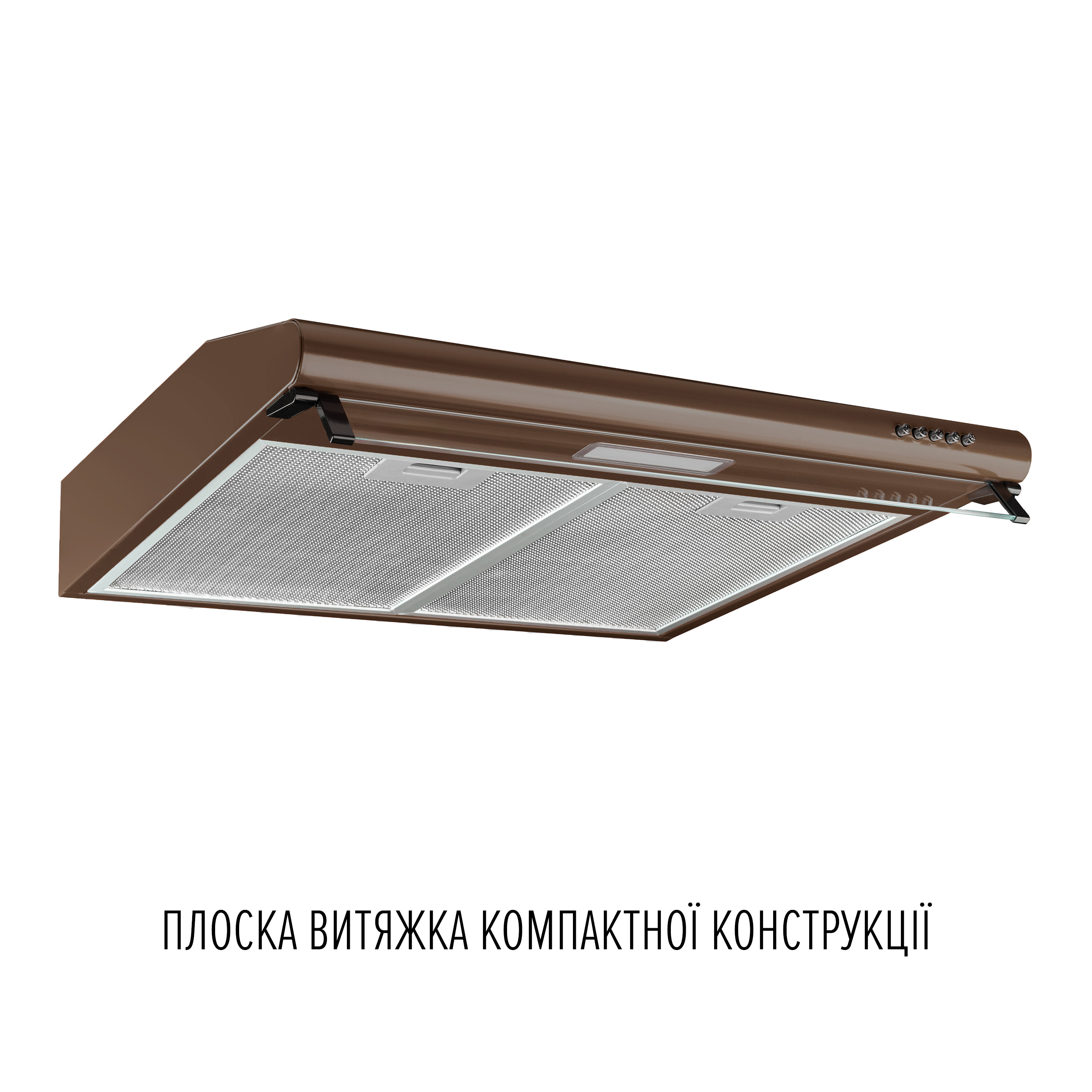 Вытяжка плоская Perfelli PL 6144 Dark BR LED - зображення 2