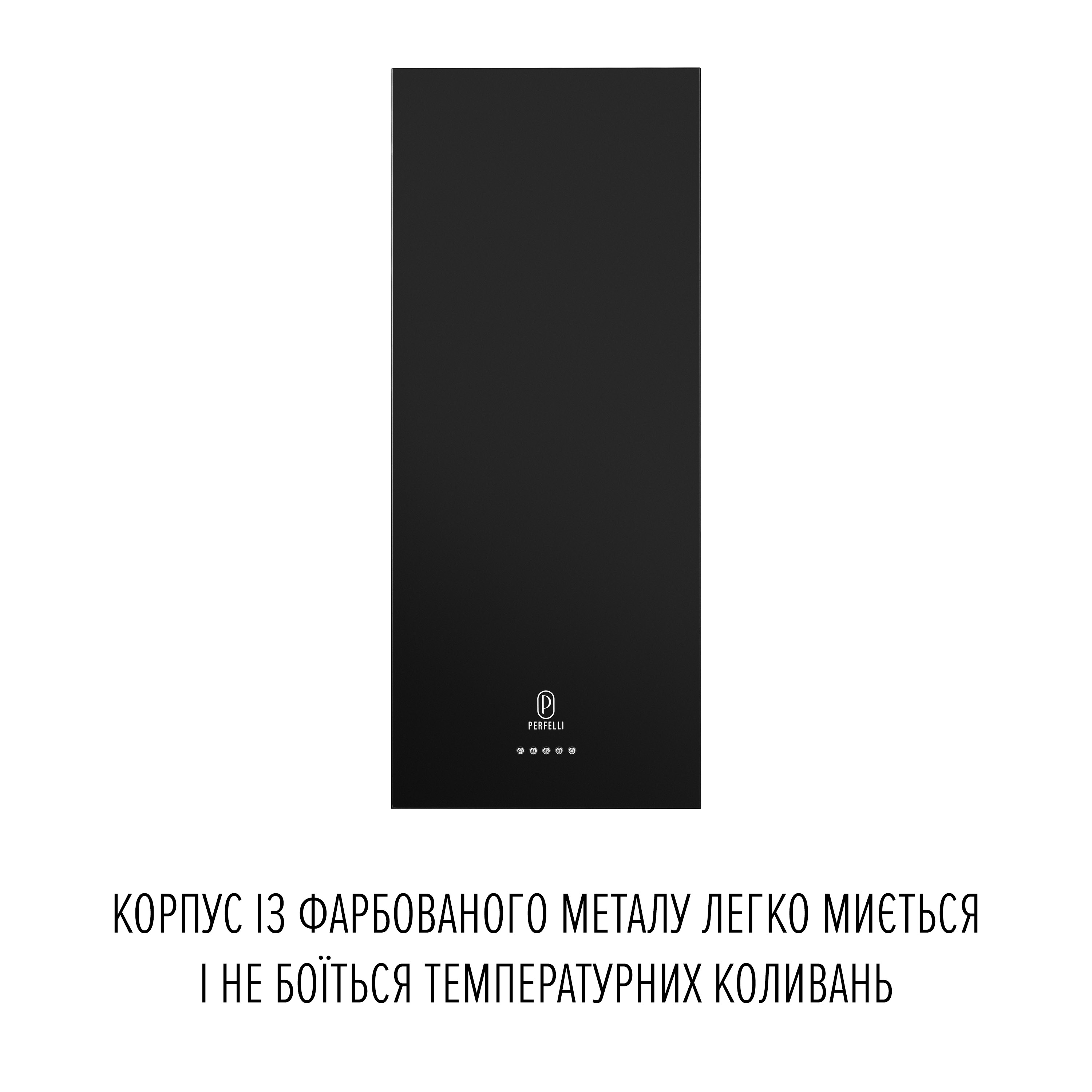 Perfelli 5905563501757 - зображення 4 Вытяжка пристенная PERFELLI PRIMO 36PEB NERO - зображення 4