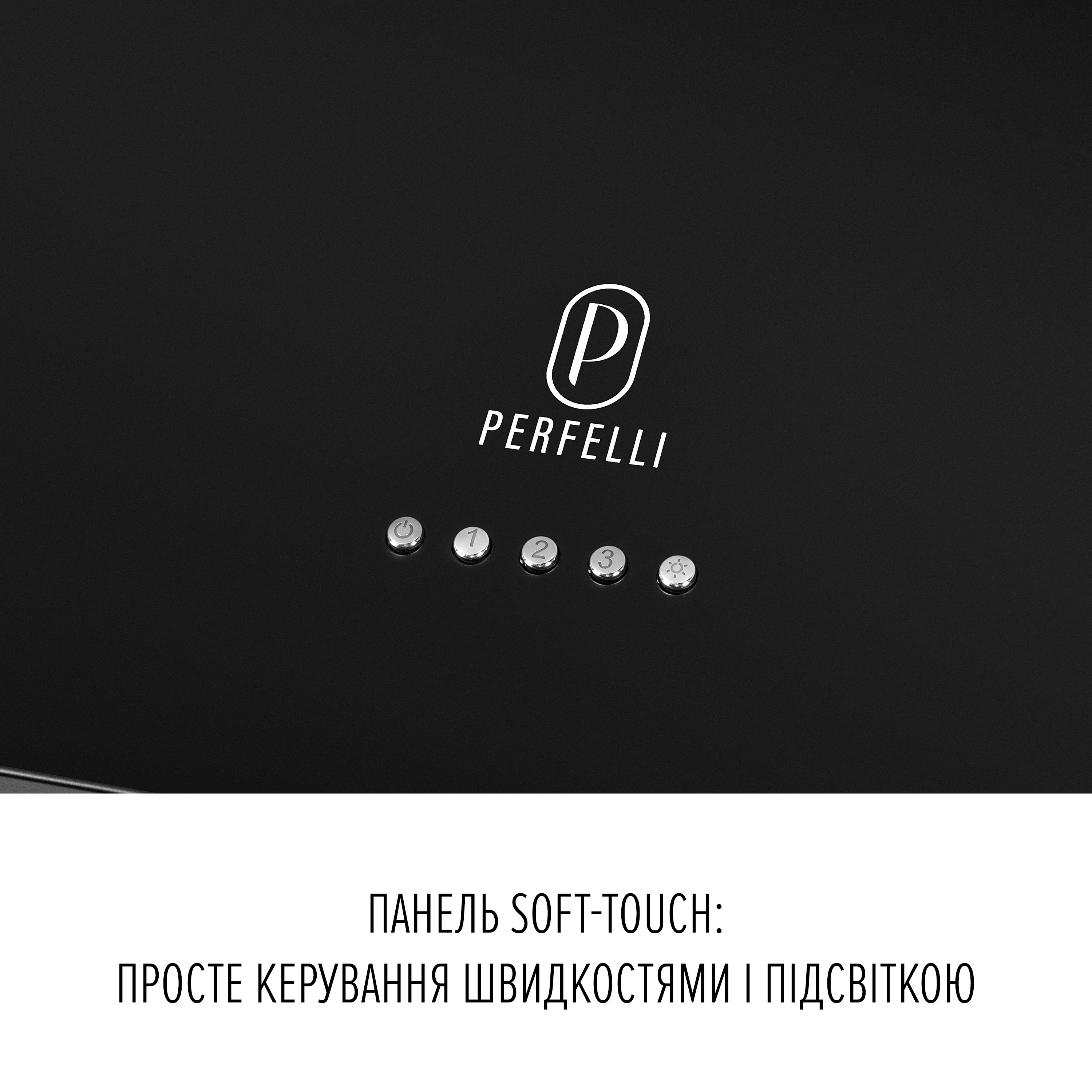 Perfelli 5905563501757 - зображення 10 Вытяжка пристенная PERFELLI PRIMO 36PEB NERO - зображення 10
