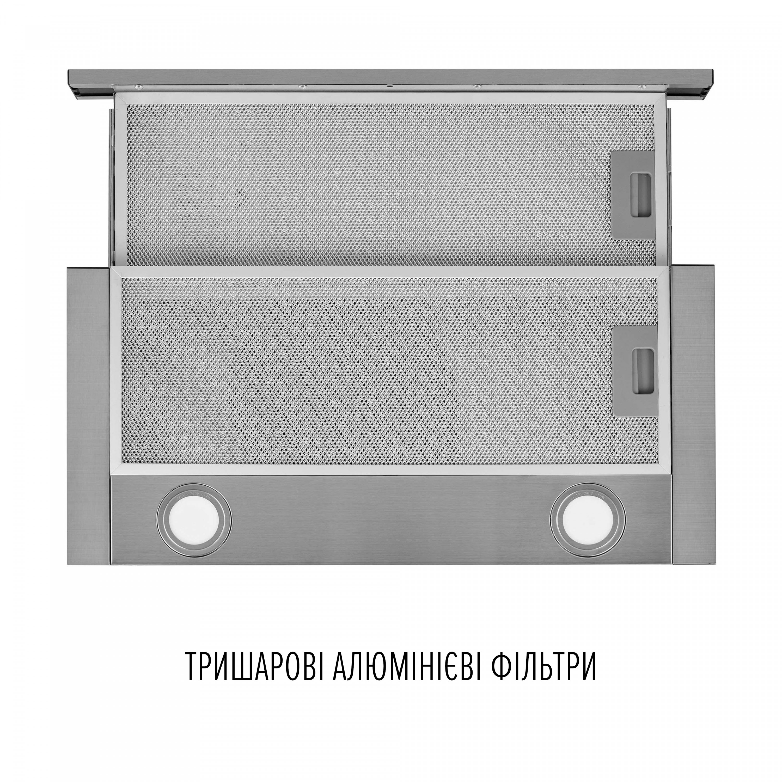 Витяжка телескопічна Perfelli TL 6622 I 1000 LED - зображення 7