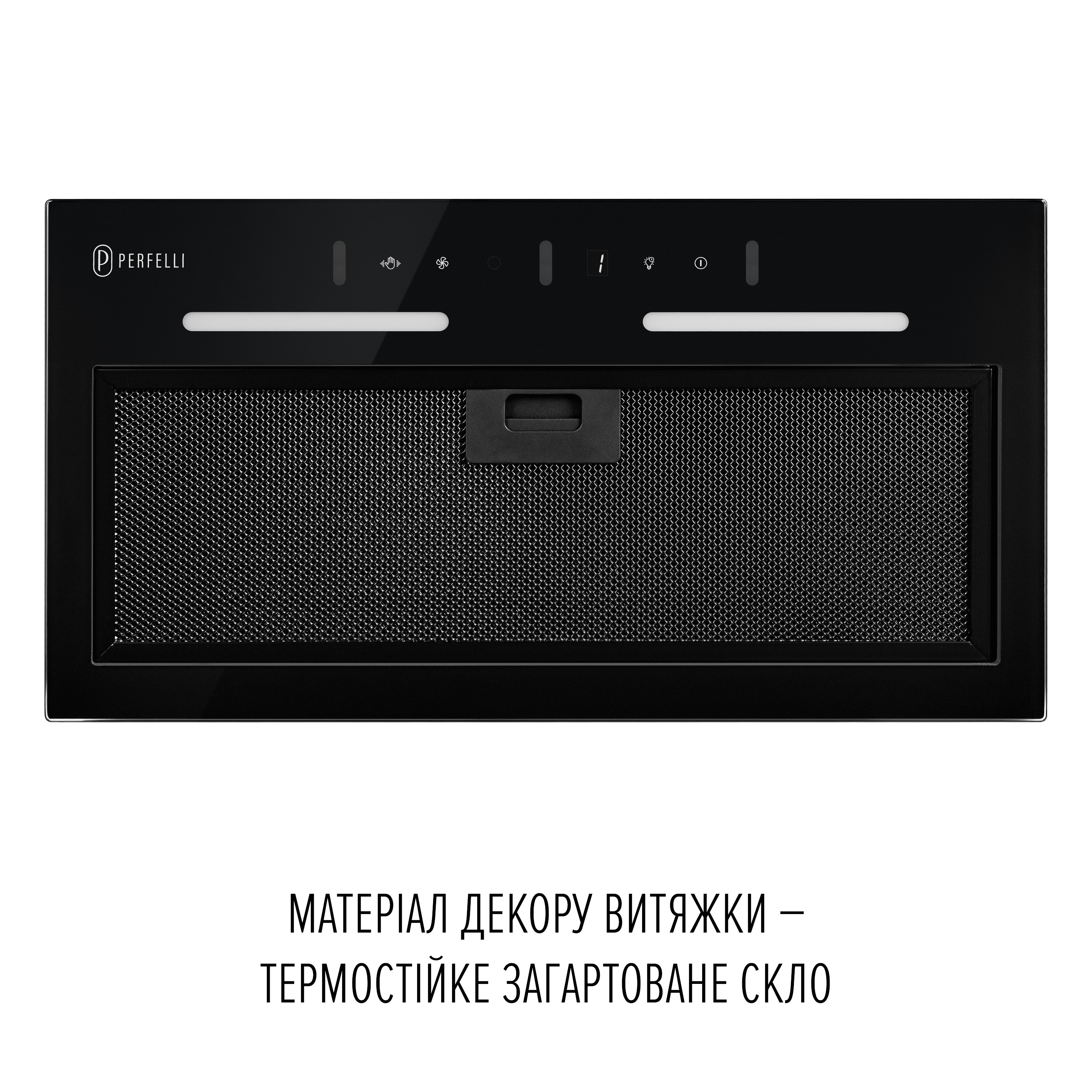 Perfelli 5905563501986 - зображення 2 Витяжка повновбудована PERFELLI VIOLA 5JWRB NERO - зображення 2