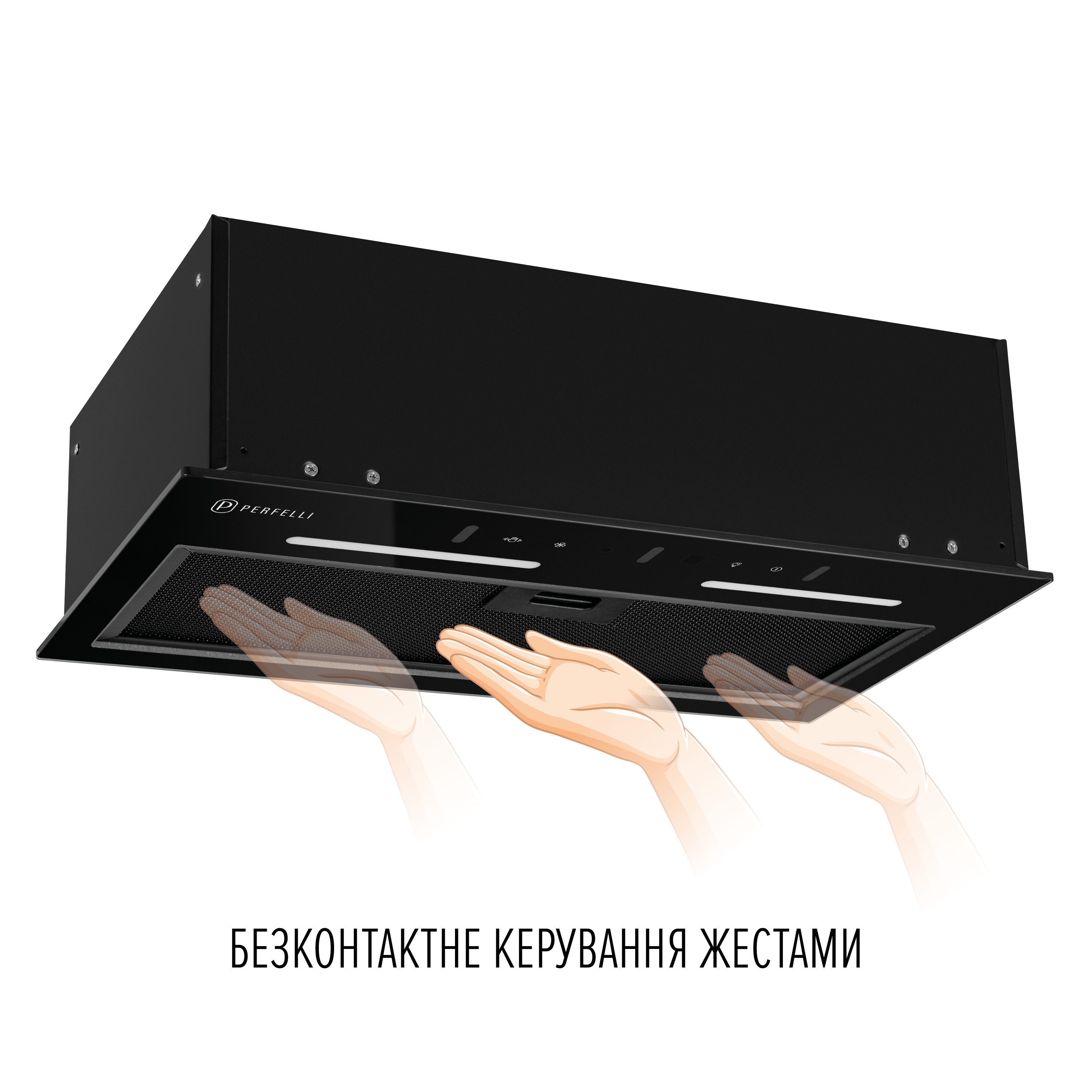 Perfelli 5905563501986 - зображення 4 Витяжка повновбудована PERFELLI VIOLA 5JWRB NERO - зображення 4