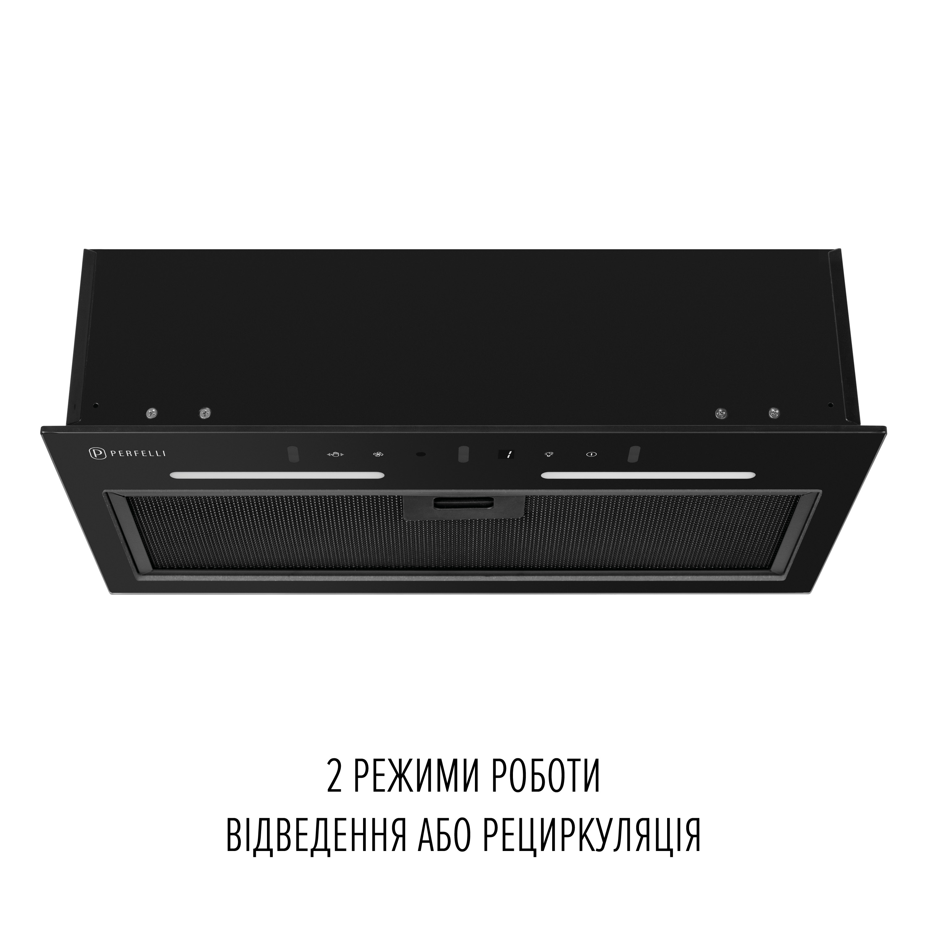 Perfelli 5905563501986 - зображення 9 Витяжка повновбудована PERFELLI VIOLA 5JWRB NERO - зображення 9