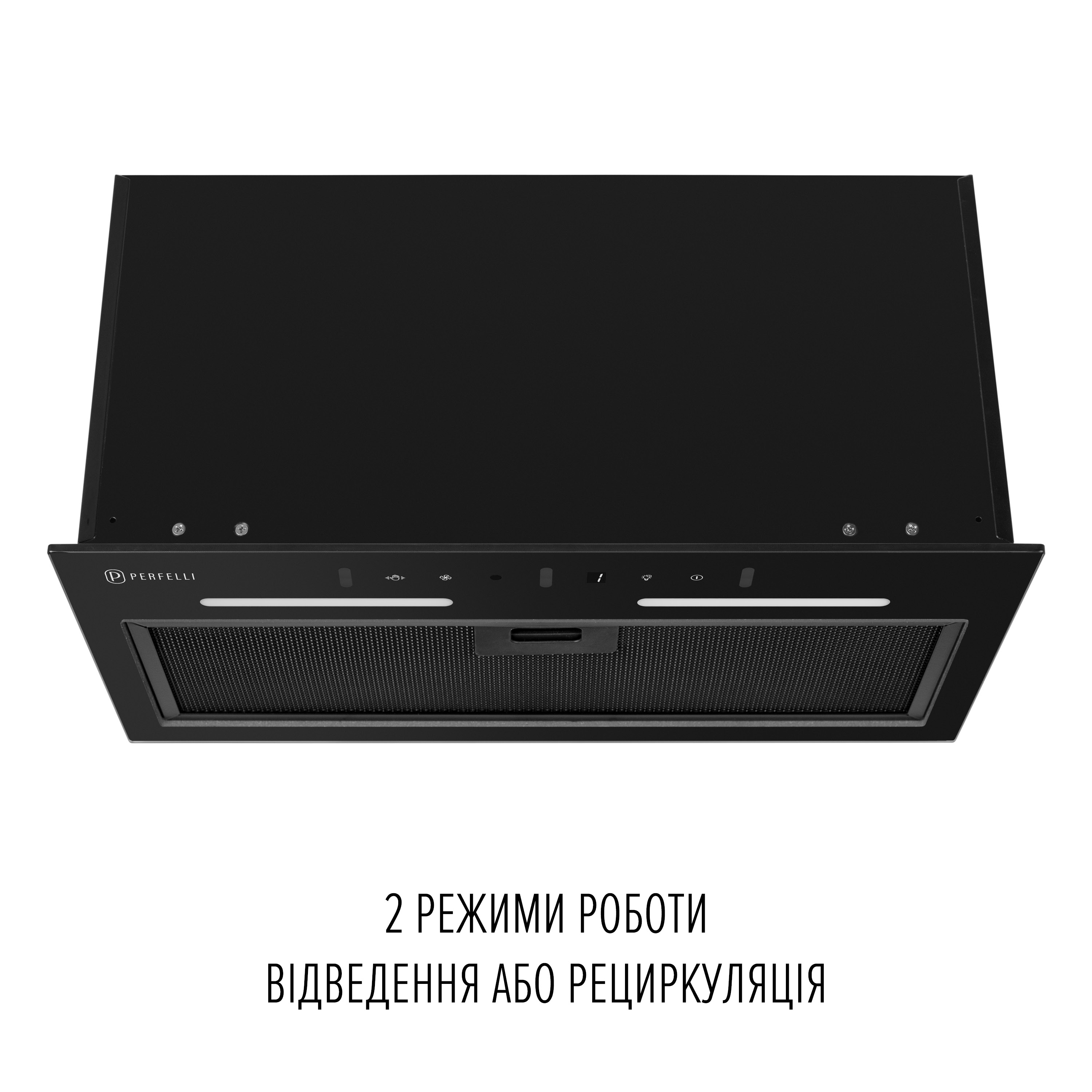Perfelli 5905563501993 - зображення 9 Вытяжка полновстраиваемая PERFELLI VIOLA 5NWRB NERO - зображення 9