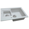 Мийка кухонна гранітна Perfelli GRANZE PGG 506-67 WHITE - зображення 2