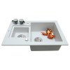 Мийка кухонна гранітна Perfelli GRANZE PGG 506-67 WHITE - зображення 3