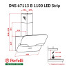 Витяжка декоративна похила Perfelli DNS 67113 B 1100 BL LED Strip - зображення 6