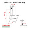 Витяжка декоративна похила Perfelli DNS 67103 B 1100 BL LED Strip - зображення 8