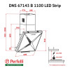 Витяжка декоративна похила Perfelli DNS 67143 B 1100 BL LED Strip - зображення 9