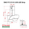 Витяжка декоративна похила Perfelli DNS 97123 B 1100 BL LED Strip - зображення 9